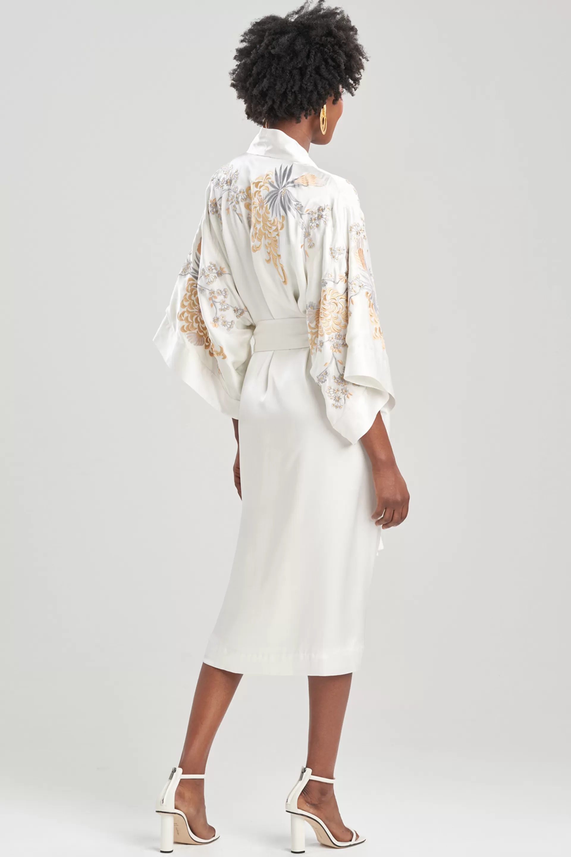 Natori Robes & Kimonos | Couture Robes<Couture Chinoiserie Embellished Robe Warm White