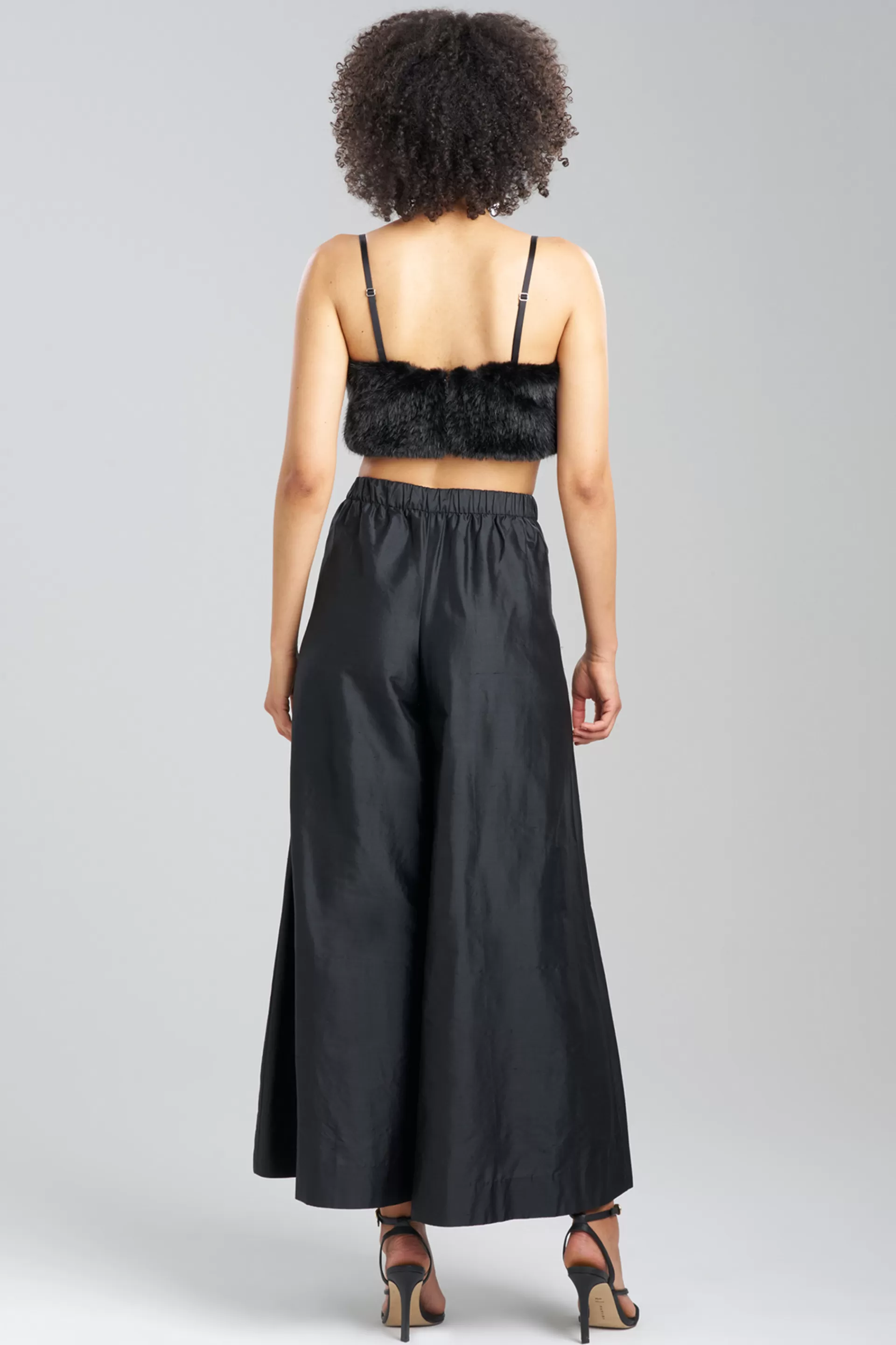 Natori Bustiers & Camis | Couture Tops<Couture Faux Mink Silk Bustier Black