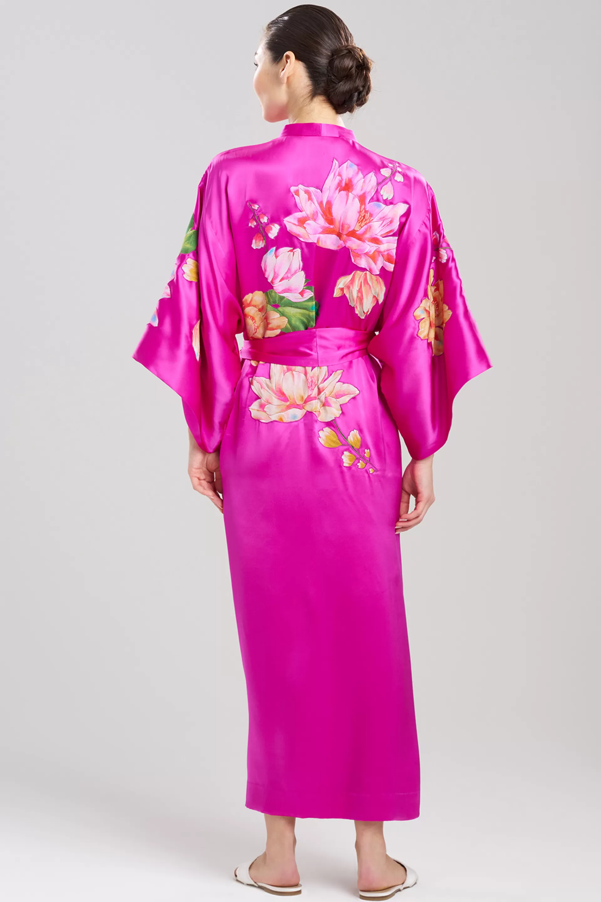 Natori Couture Robes<Couture Hanabi Tassel Silk Robe Hot Pink