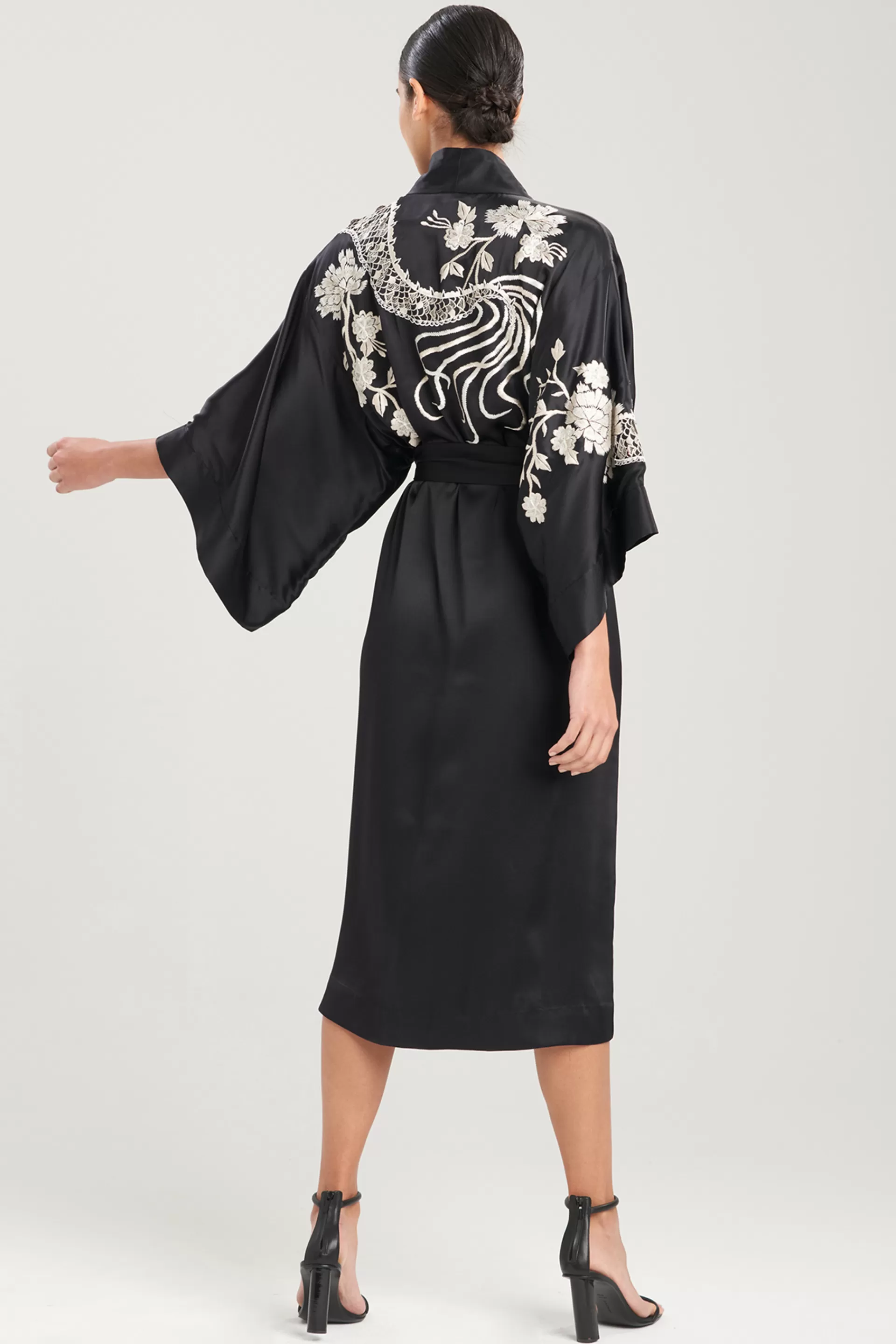 Natori Robes & Kimonos | Couture Robes<Couture Hanaka Dragon Embellished Robe Black