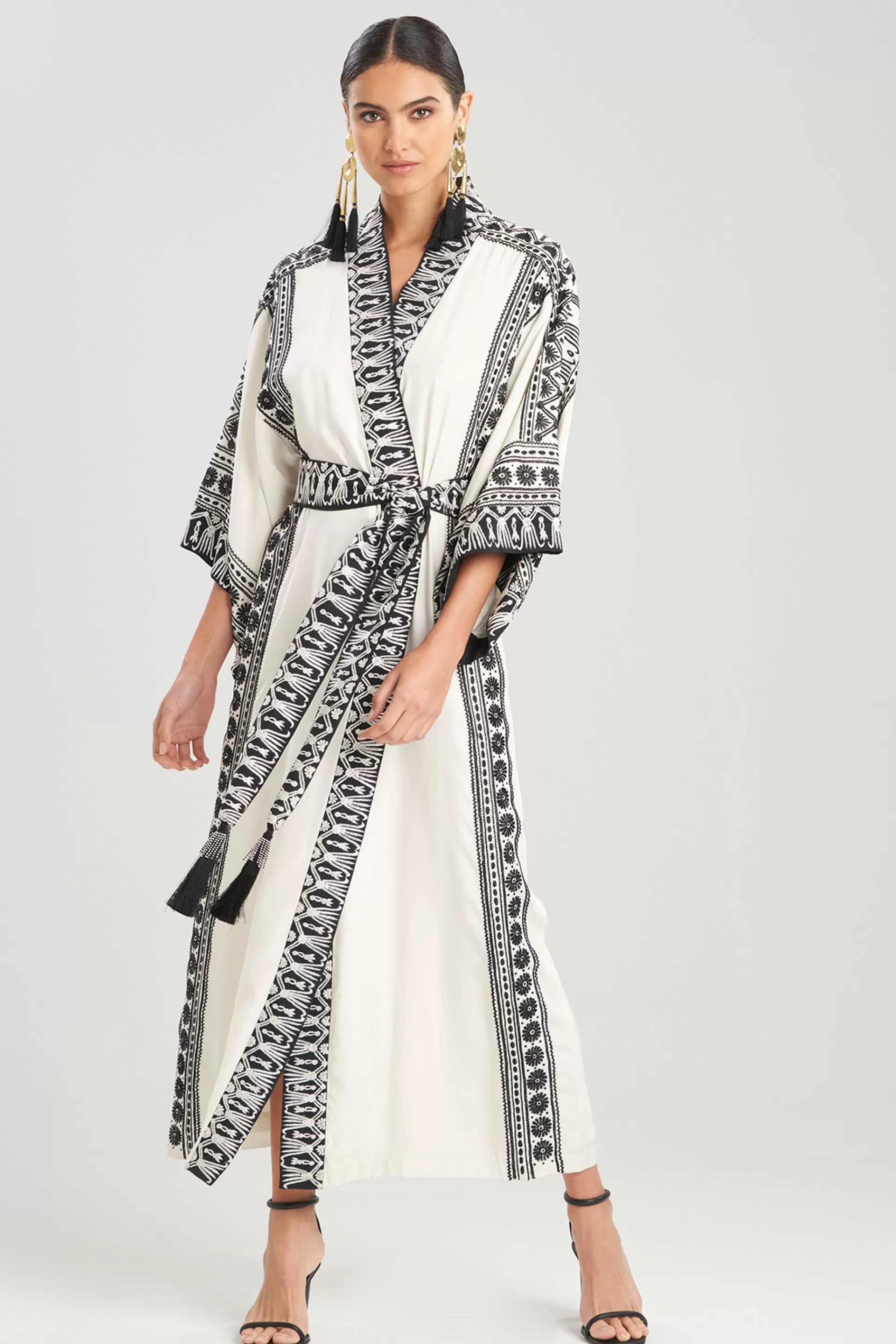 Natori Robes & Kimonos | Couture Robes<Couture Le Souk Embroidery Robe Warm White