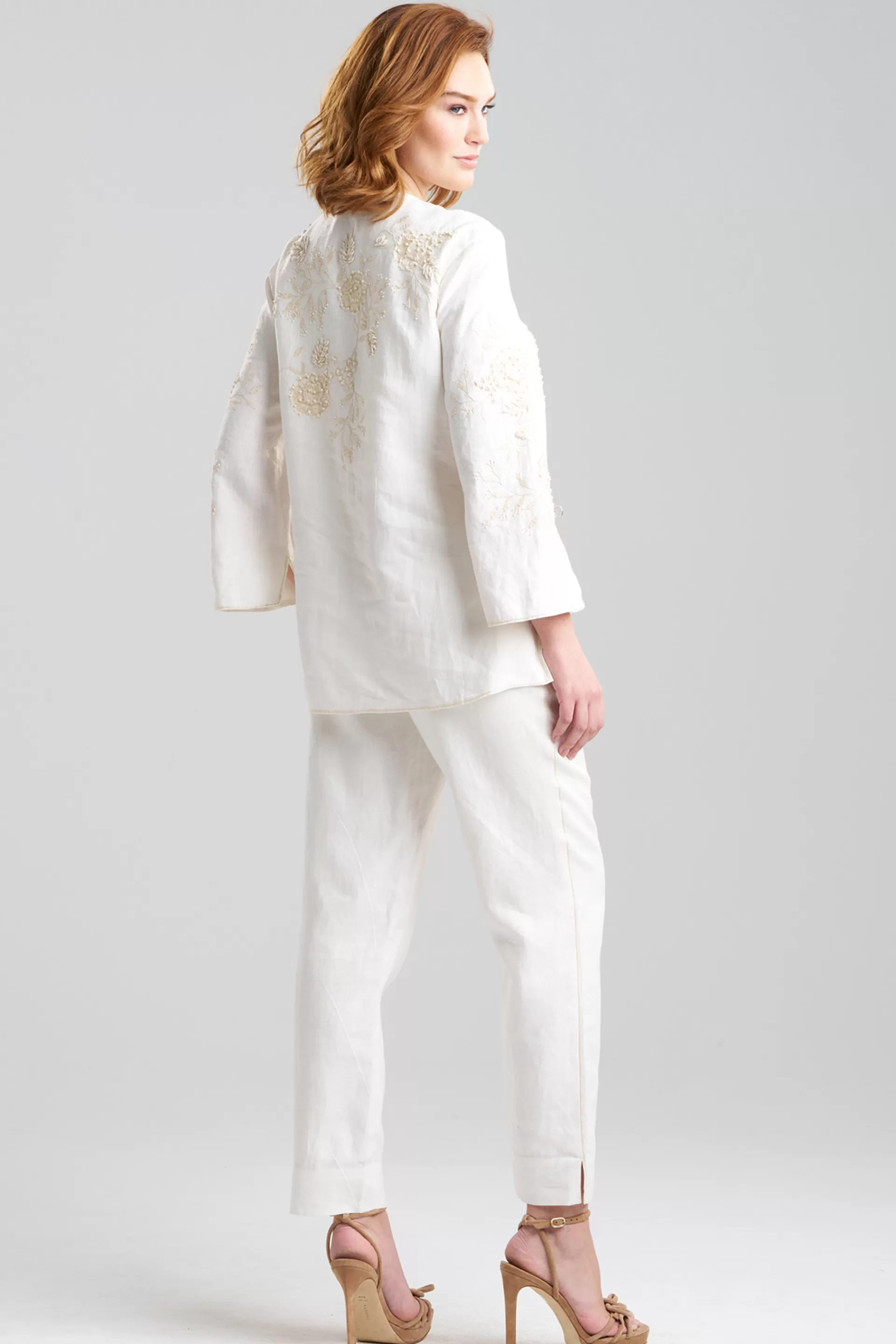 Natori Honeymoon | Tops, Shirts & Tunics<Couture Luxe Linen Embroidered Tunic White