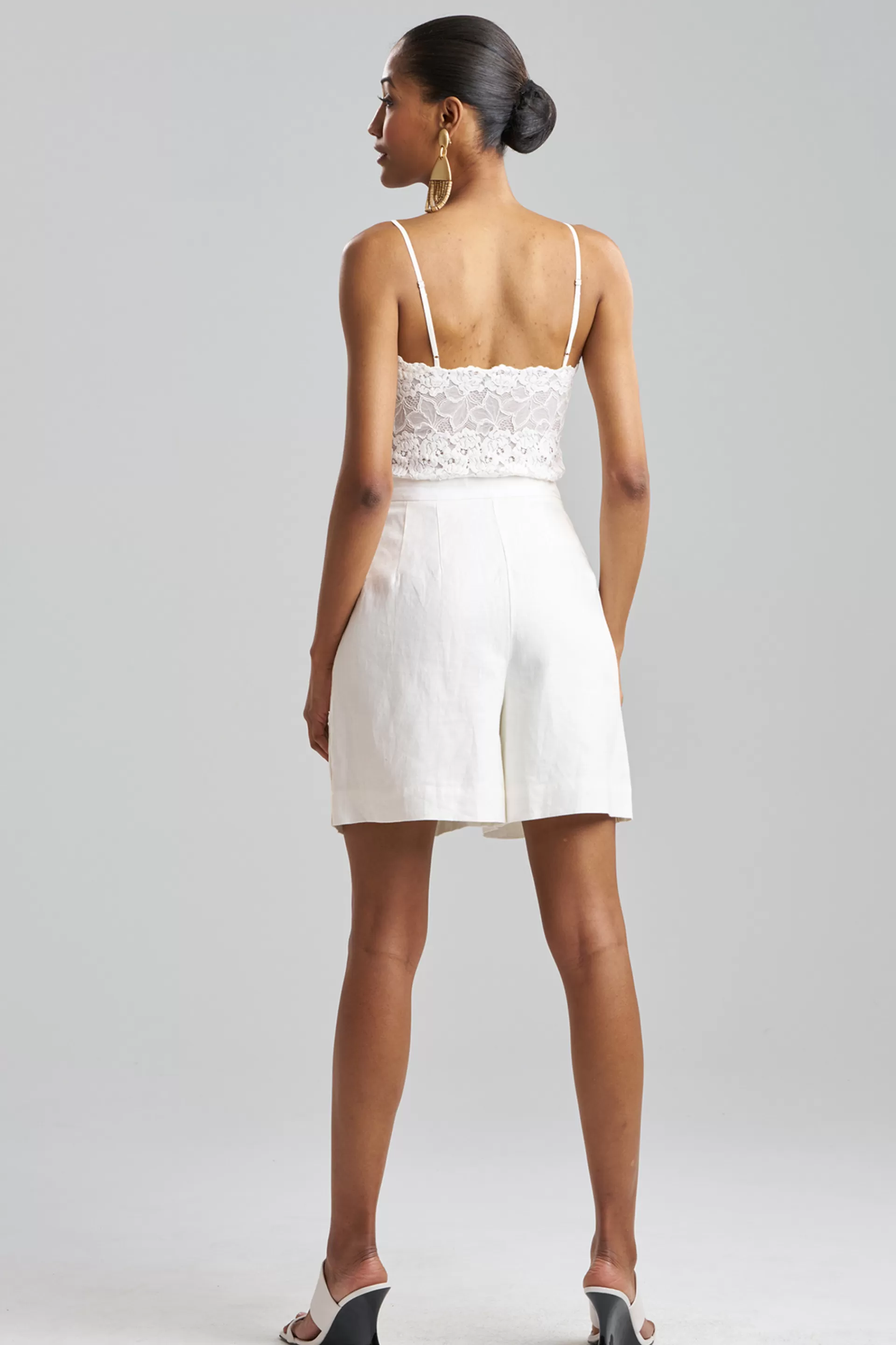 Natori Pants, Skirts & Shorts<Couture Luxe Linen Shorts White