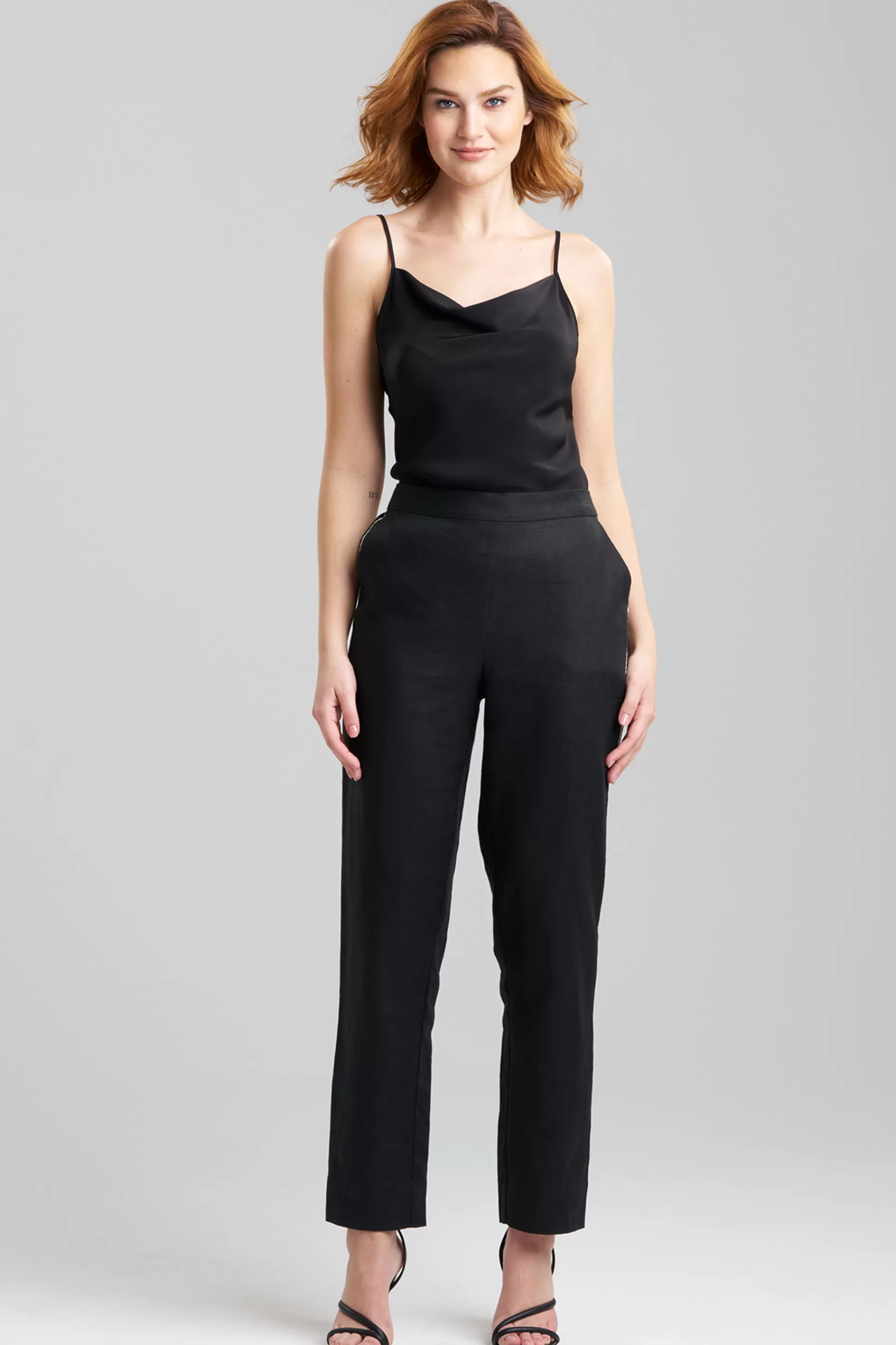 Natori Pants, Skirts & Shorts | Couture Pants<Couture Luxe Linen Tapered Pants