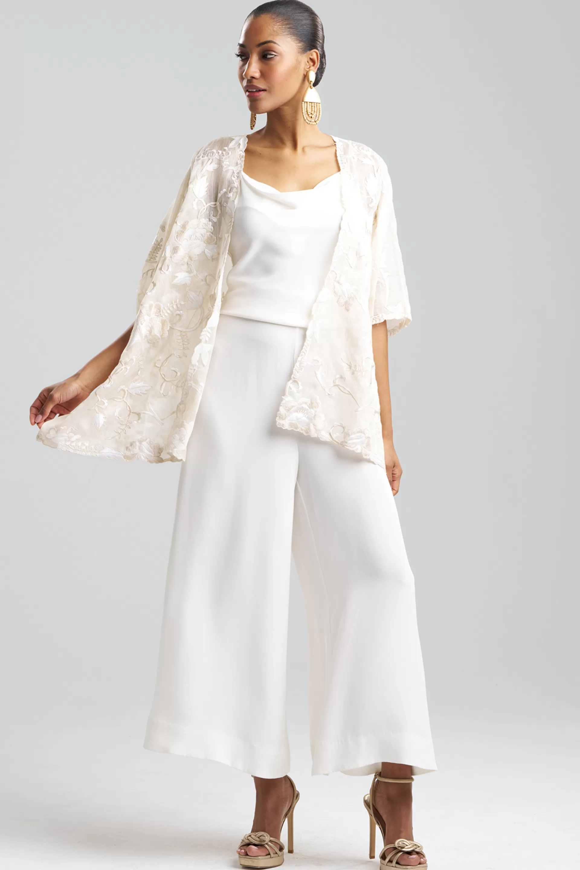 Natori Jackets & Outerwear | Couture Coats<Couture Piña Embroidered Jacket Natural