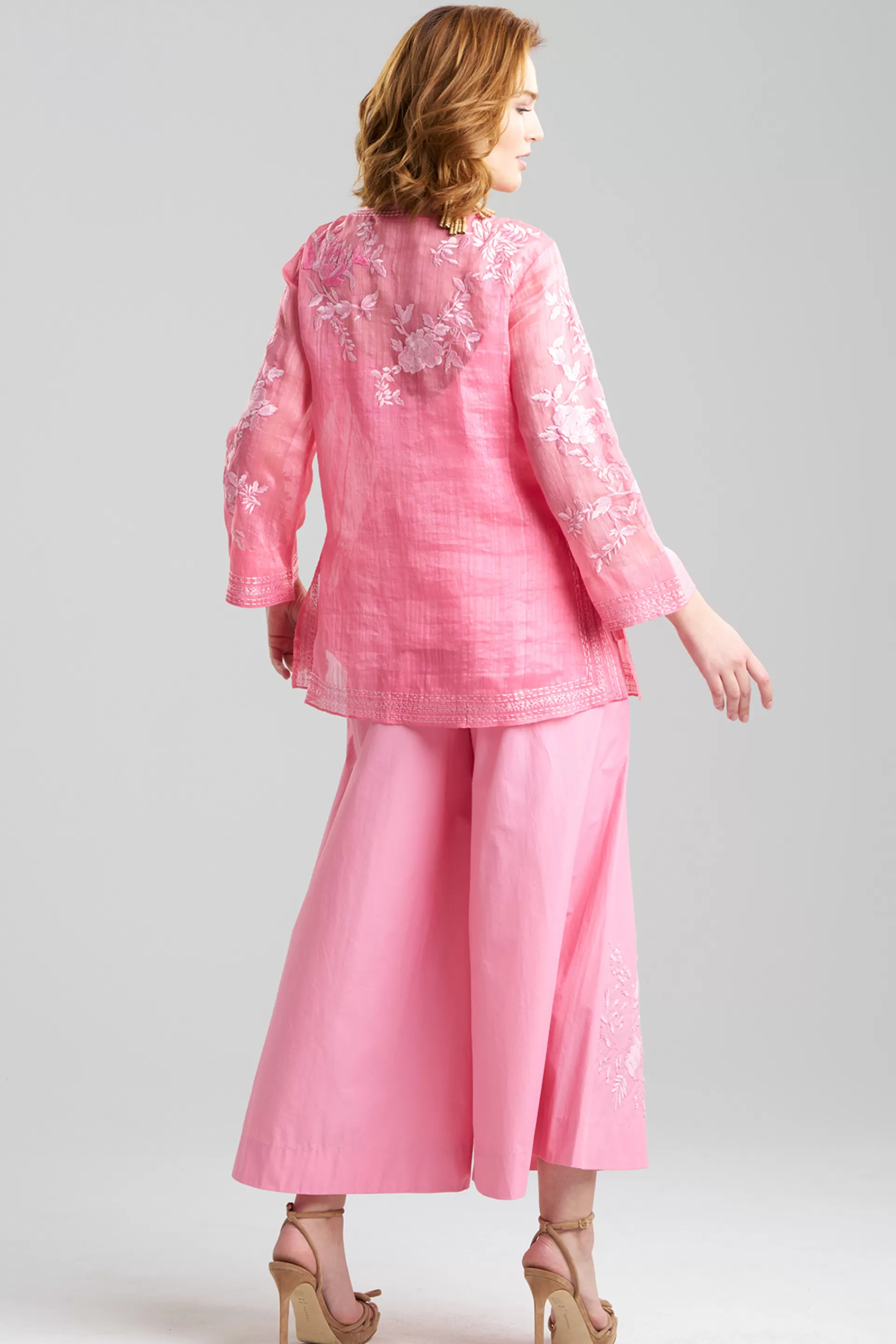 Natori Tops, Shirts & Tunics | Couture Tops<Couture Piña Embroidered Tunic Peony