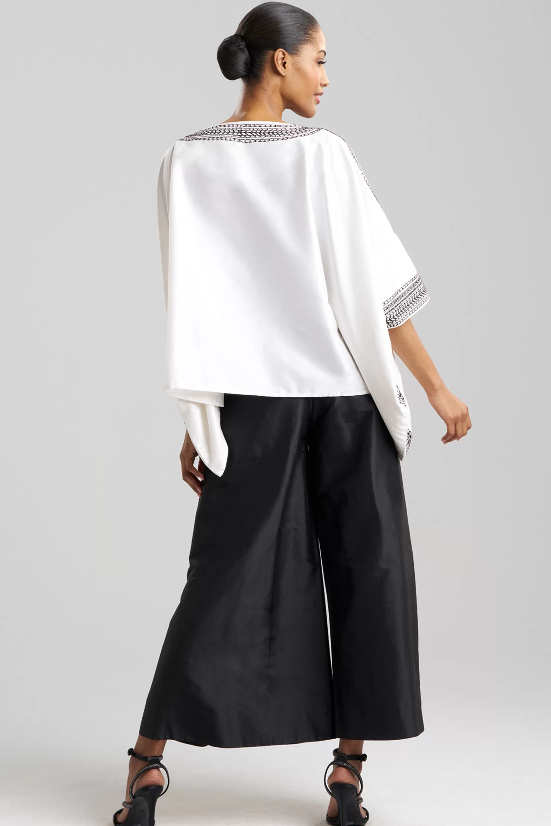 Natori Tops, Shirts & Tunics | Couture Tops<Couture Silk Dupioni Embroidered Top White