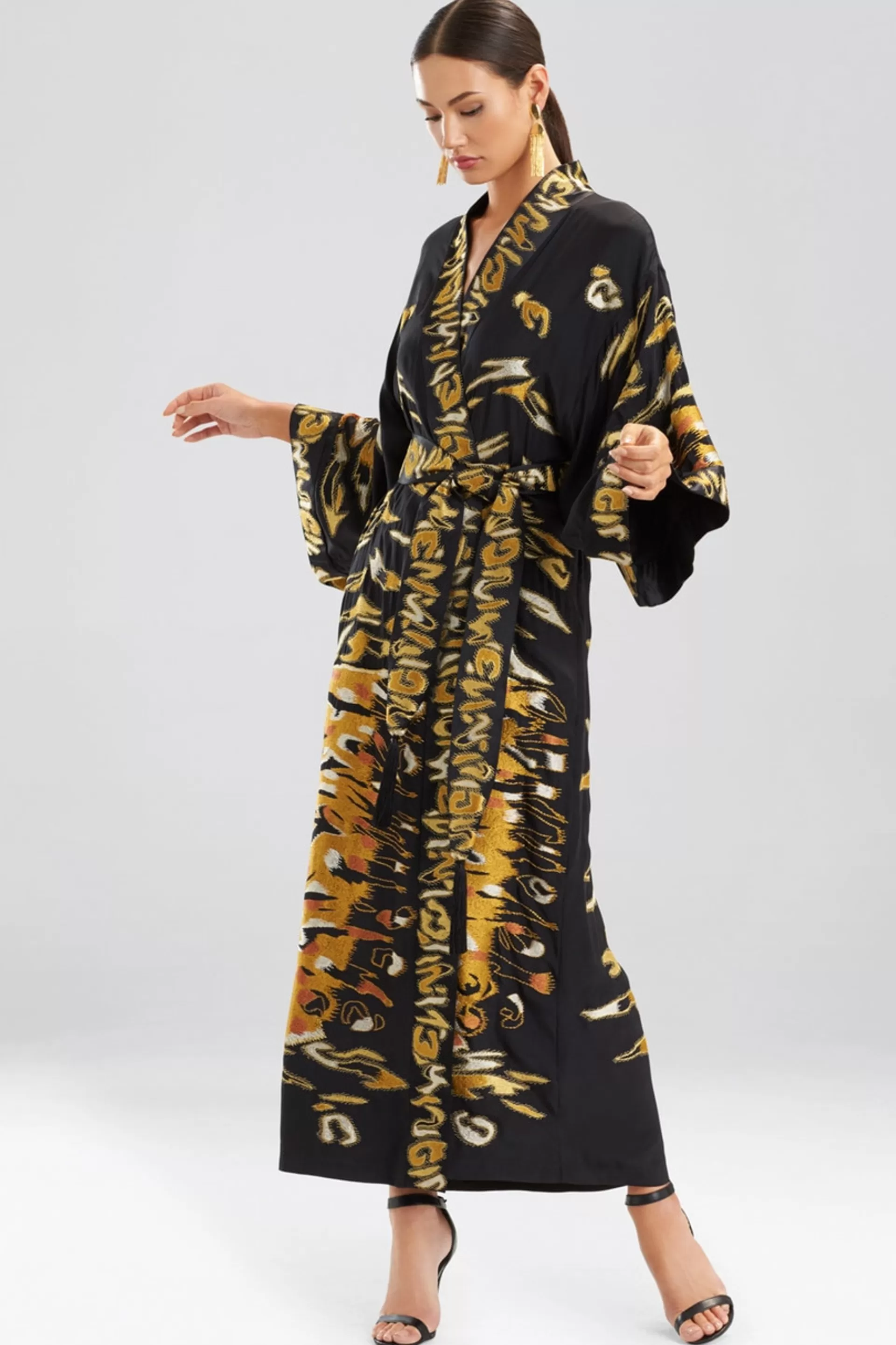 Natori Couture Robes<Couture Tiger Stripe Robe Black