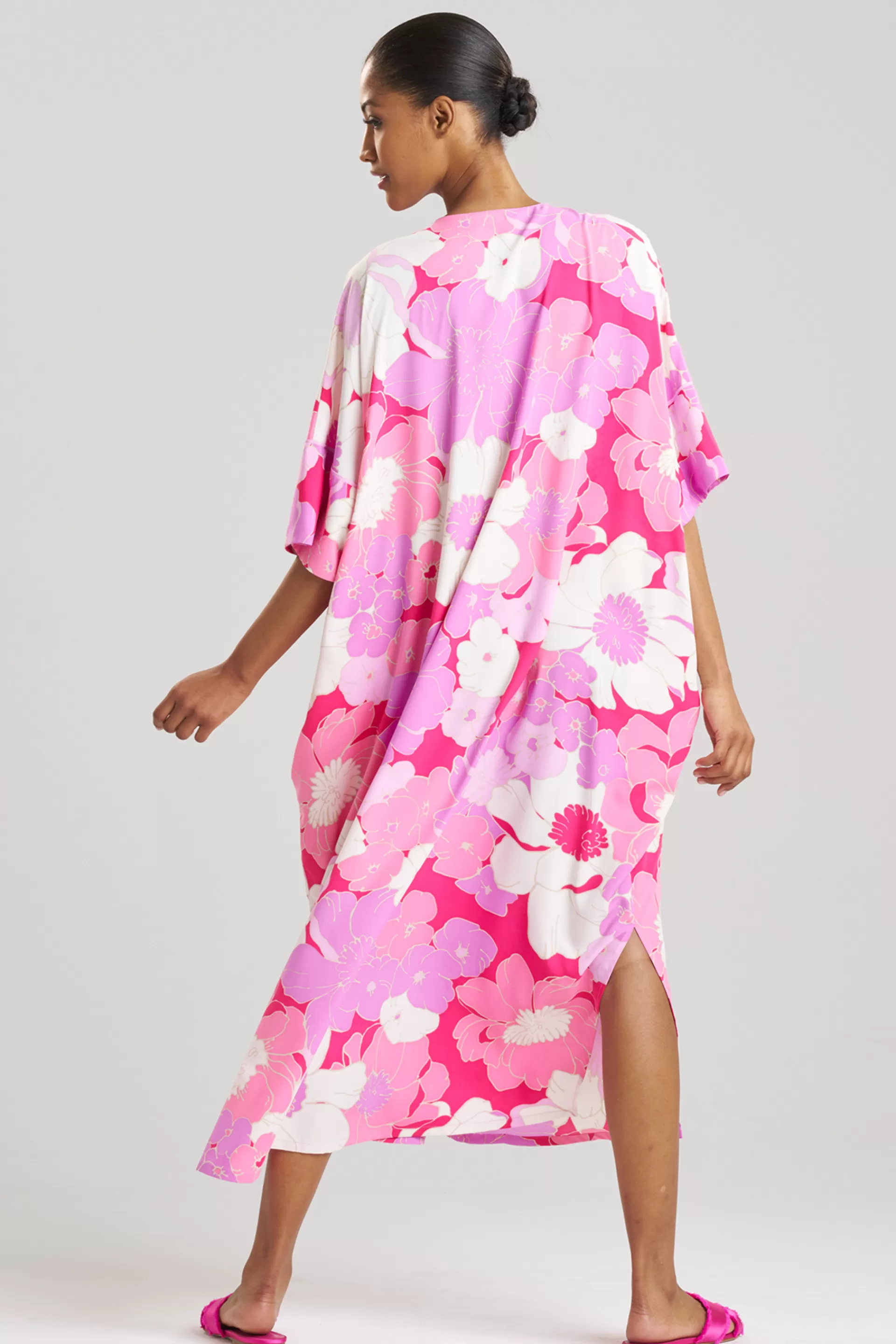 Natori Caftans | Plus Sizes<Croisette Caftan Pink Orchid