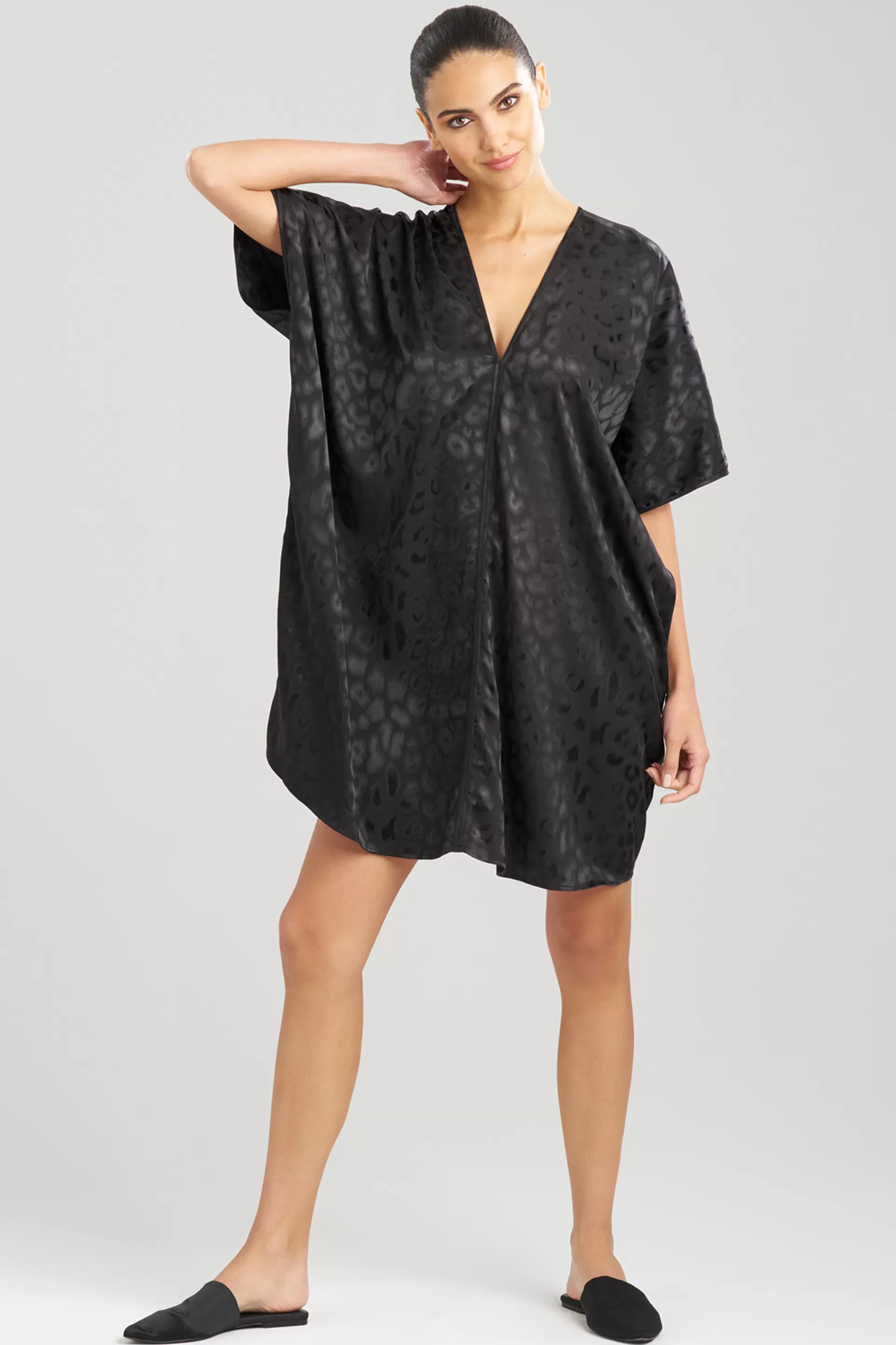 Natori Caftans | Caftan Dresses<Decadence Short Caftan Black