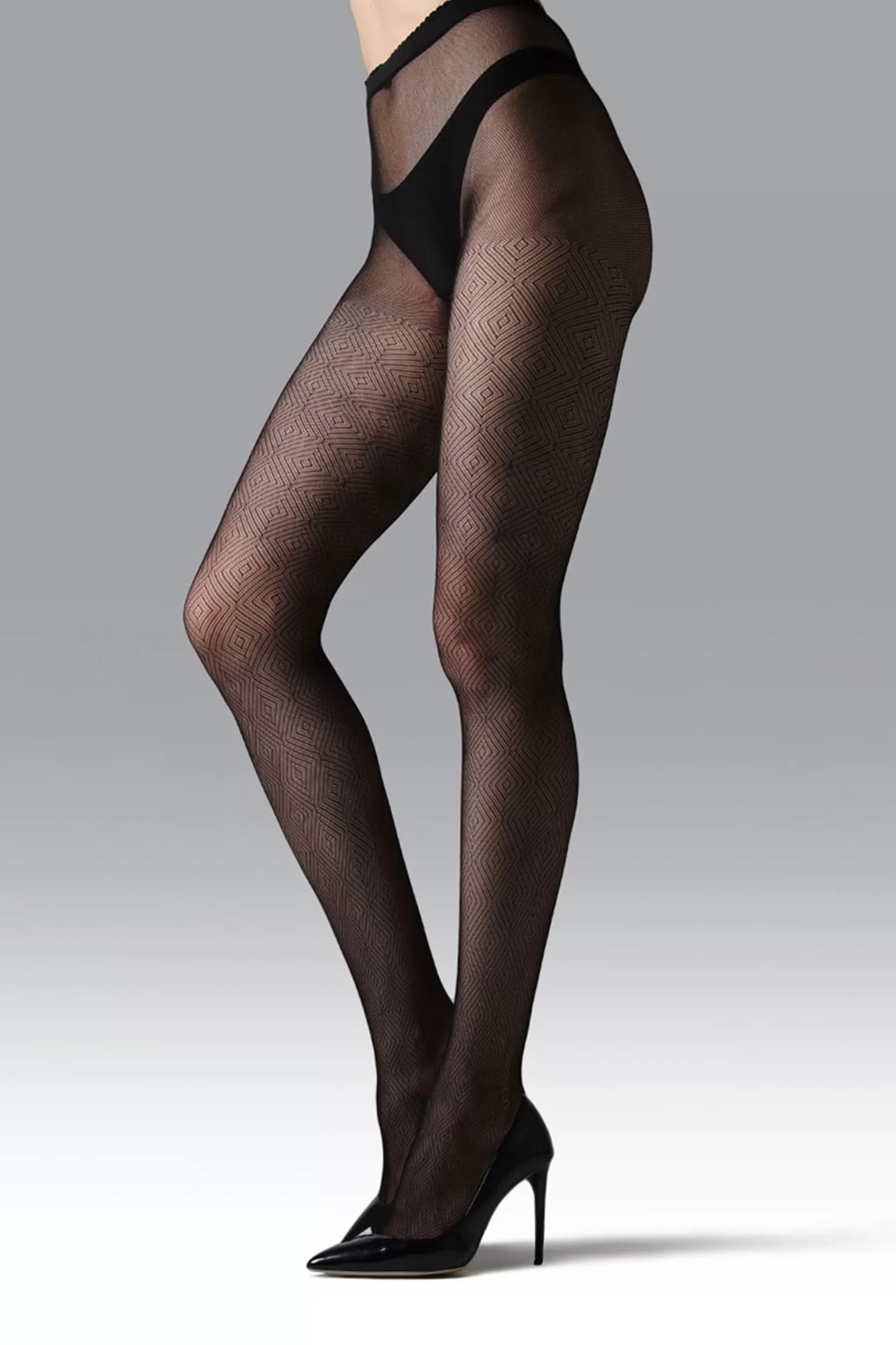 Natori Tights<Diamond Geo Net Tights Black