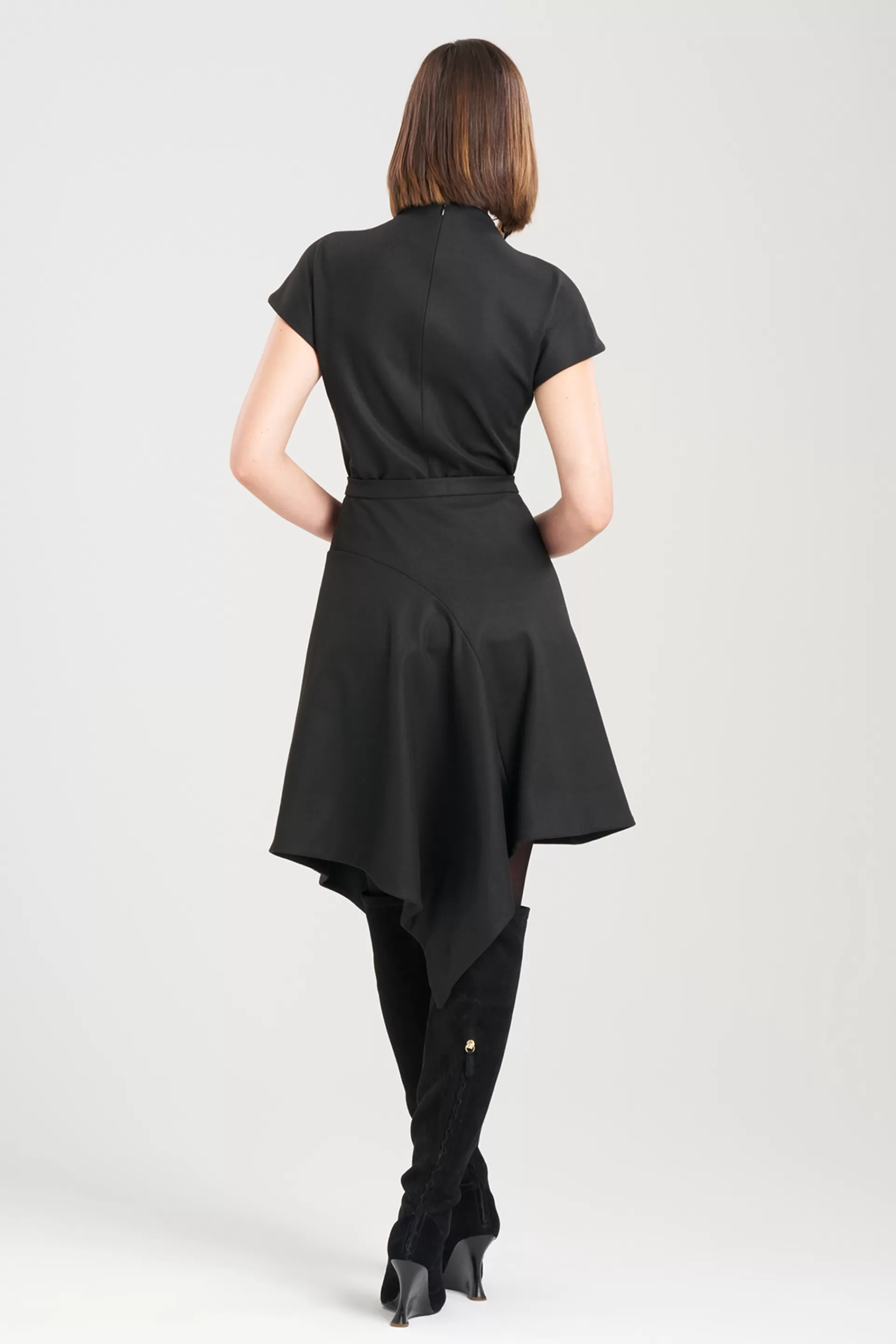 Natori Plus Sizes | Pants, Skirts & Shorts<Double Jersey Asymmetric Skirt Black