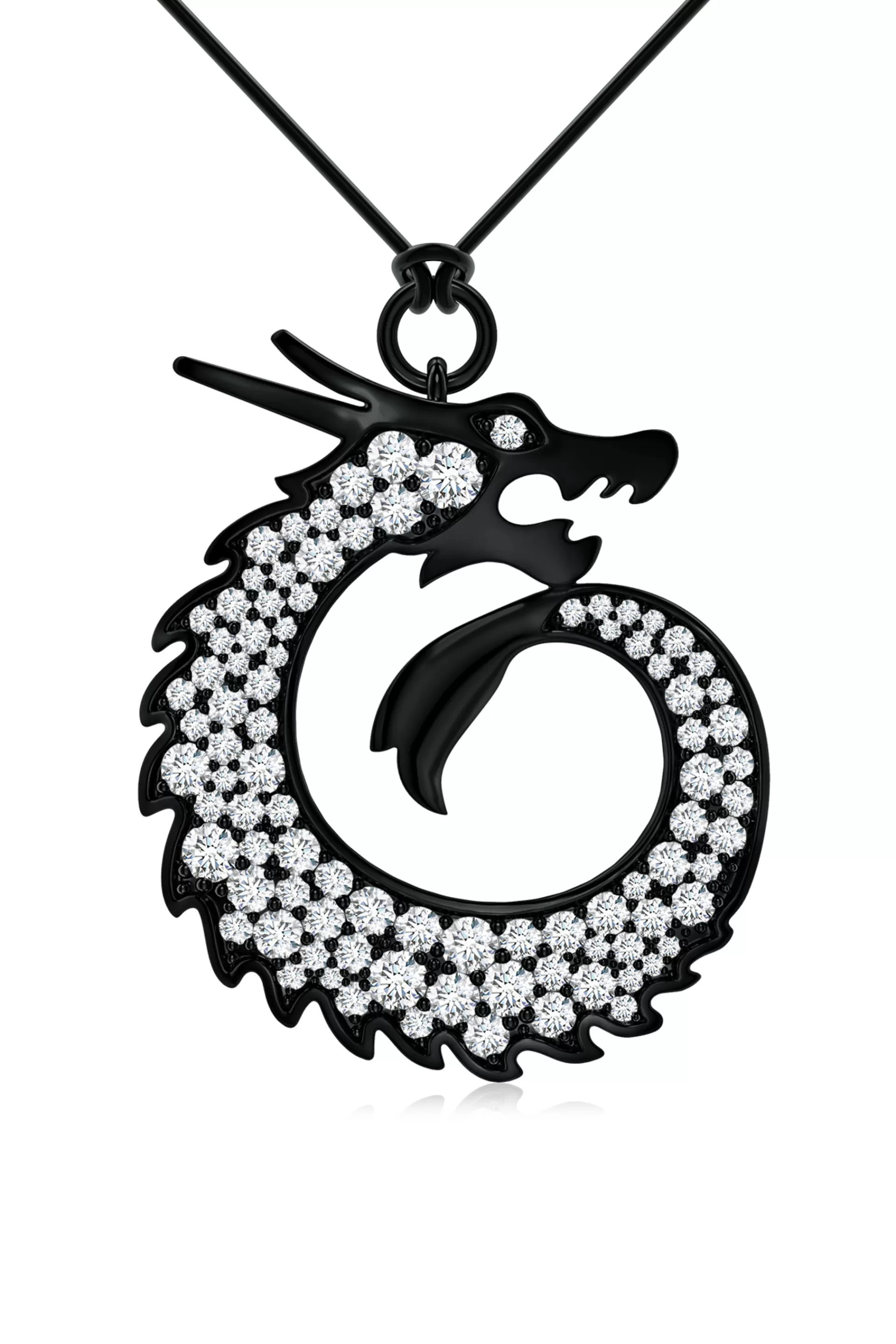 Natori Necklaces | Dragon<Dragon Lab-Grown Diamond Silver Pendant Necklace