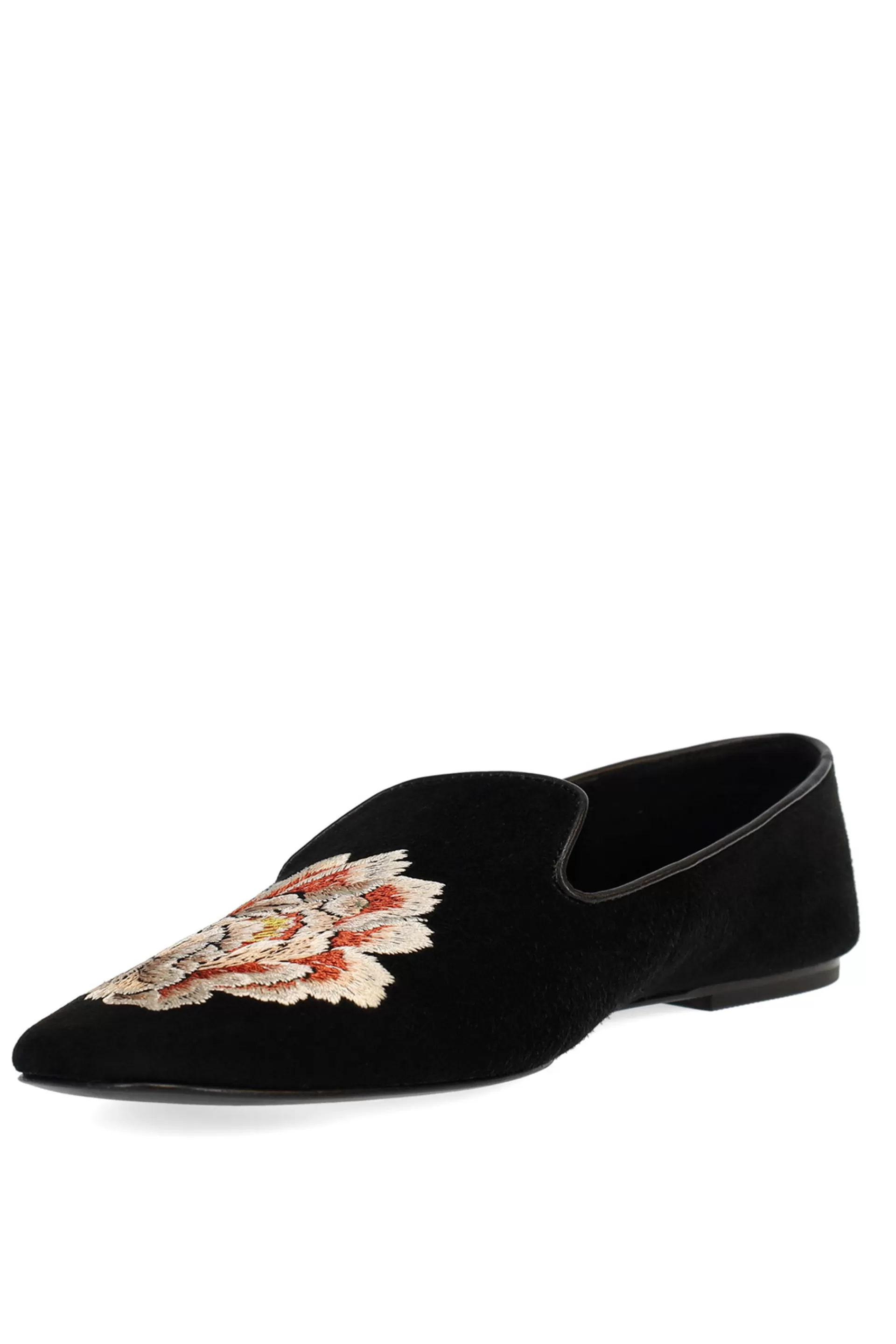 Natori Loafers<Edda Suede Embroidered Loafer