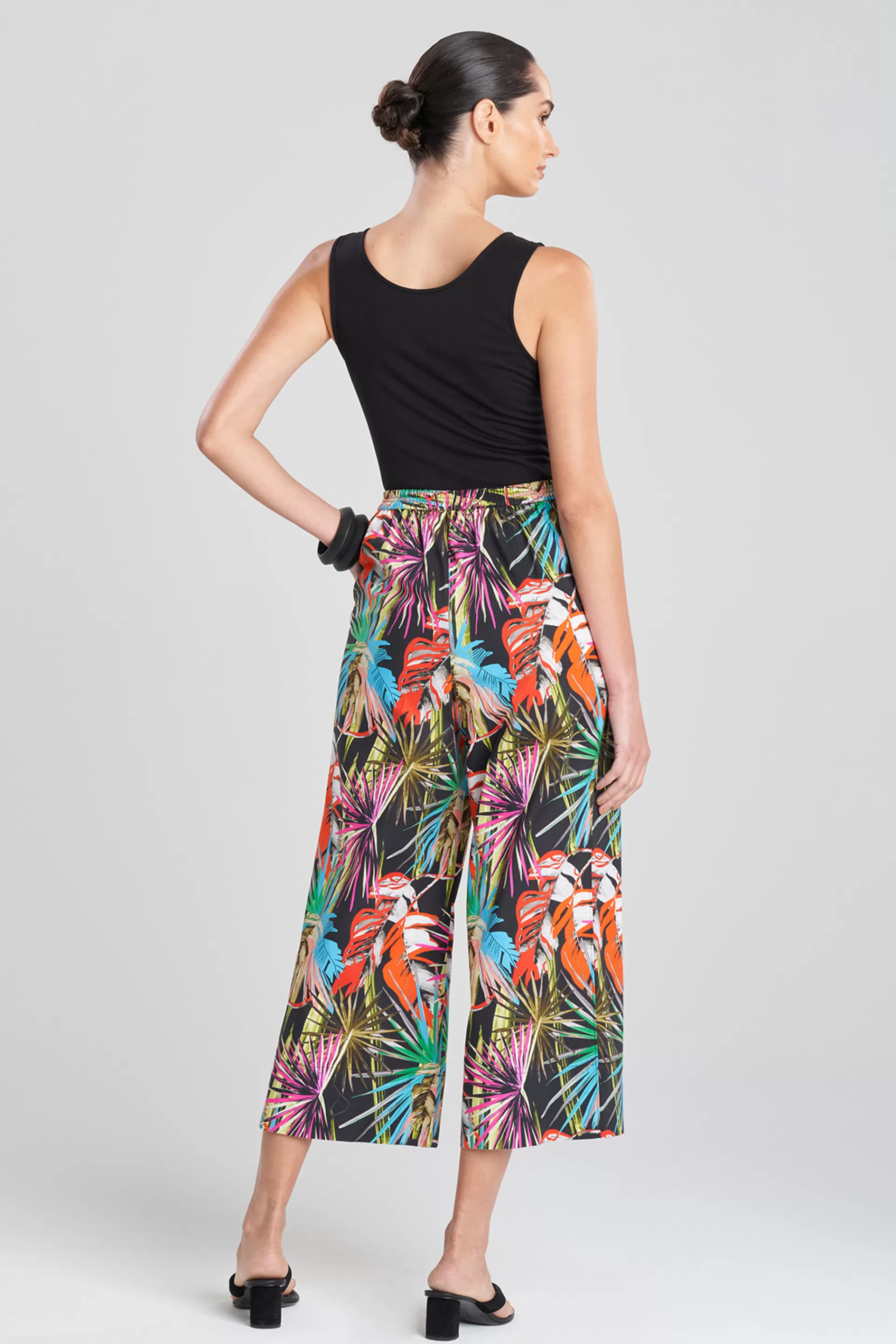 Natori Pants, Skirts & Shorts<El Nido Cotton Poplin Pants Black Multi