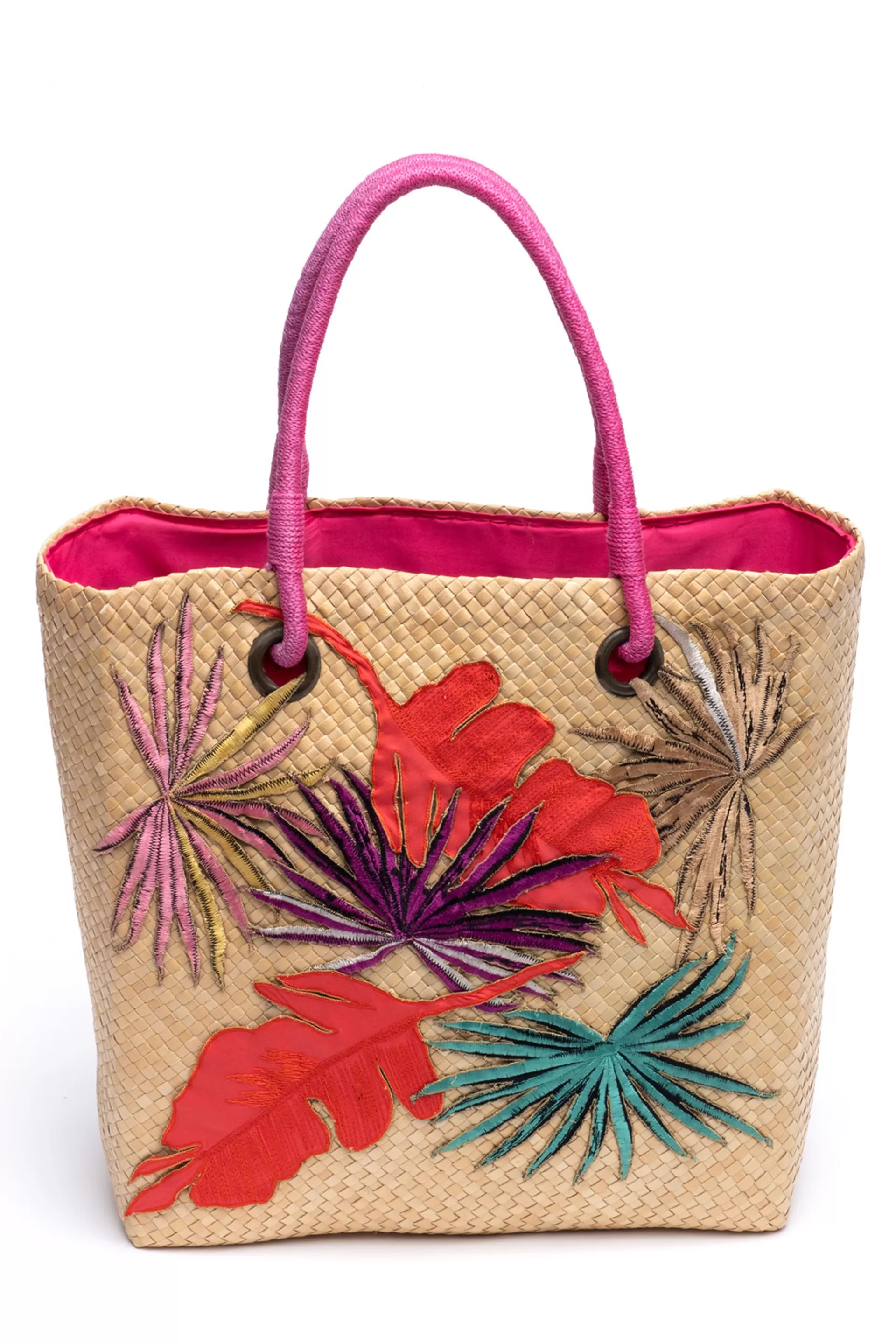 Natori Honeymoon | Bags<El Nido Embroidered Tote Bag Natural