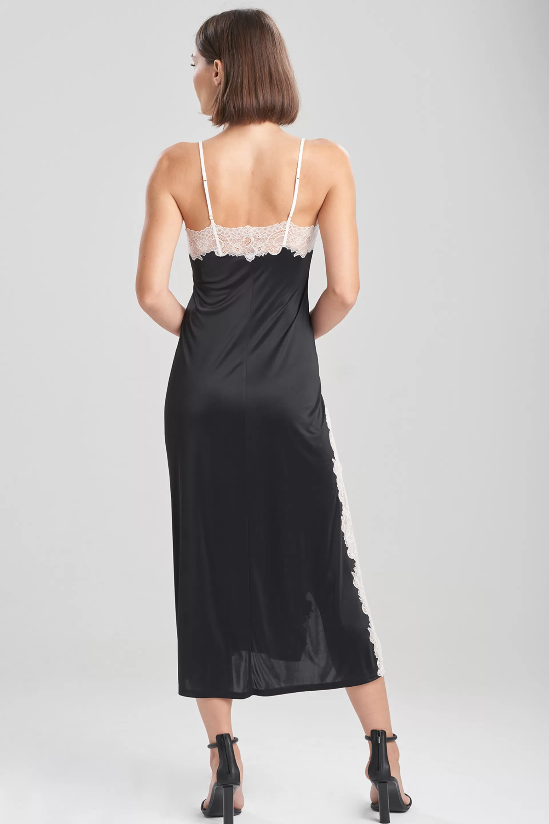 Natori Gowns<Enchant Lace Slit Gown