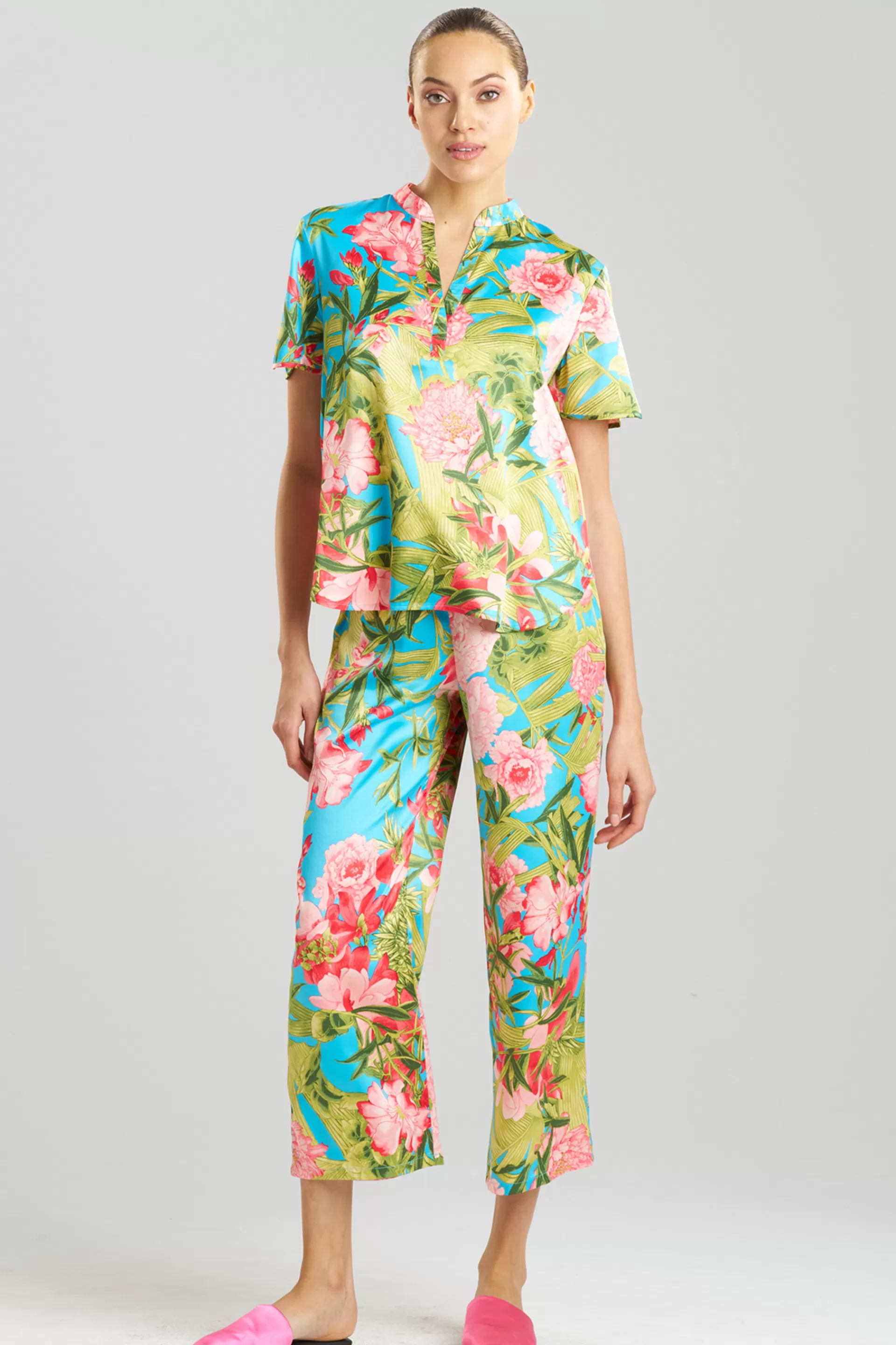 Natori Plus Sizes | Pajama Sets<Enchanted Peony Satin PJ