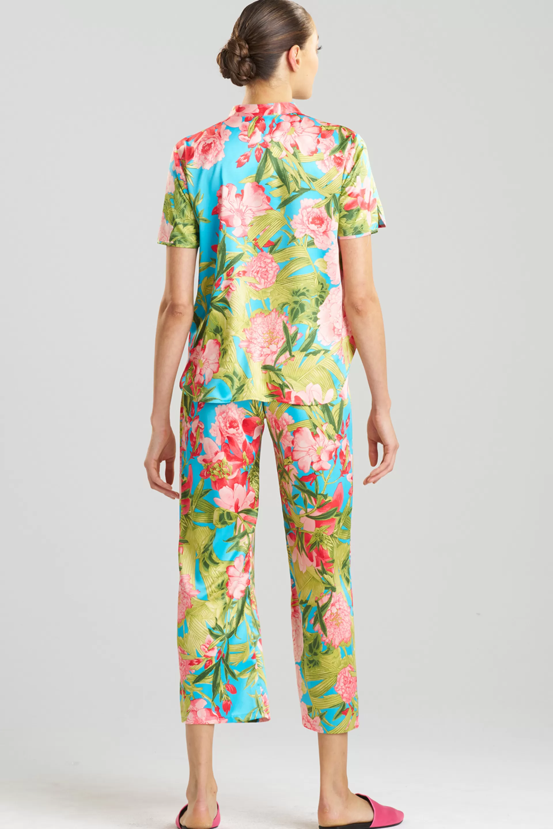 Natori Plus Sizes | Pajama Sets<Enchanted Peony Satin PJ