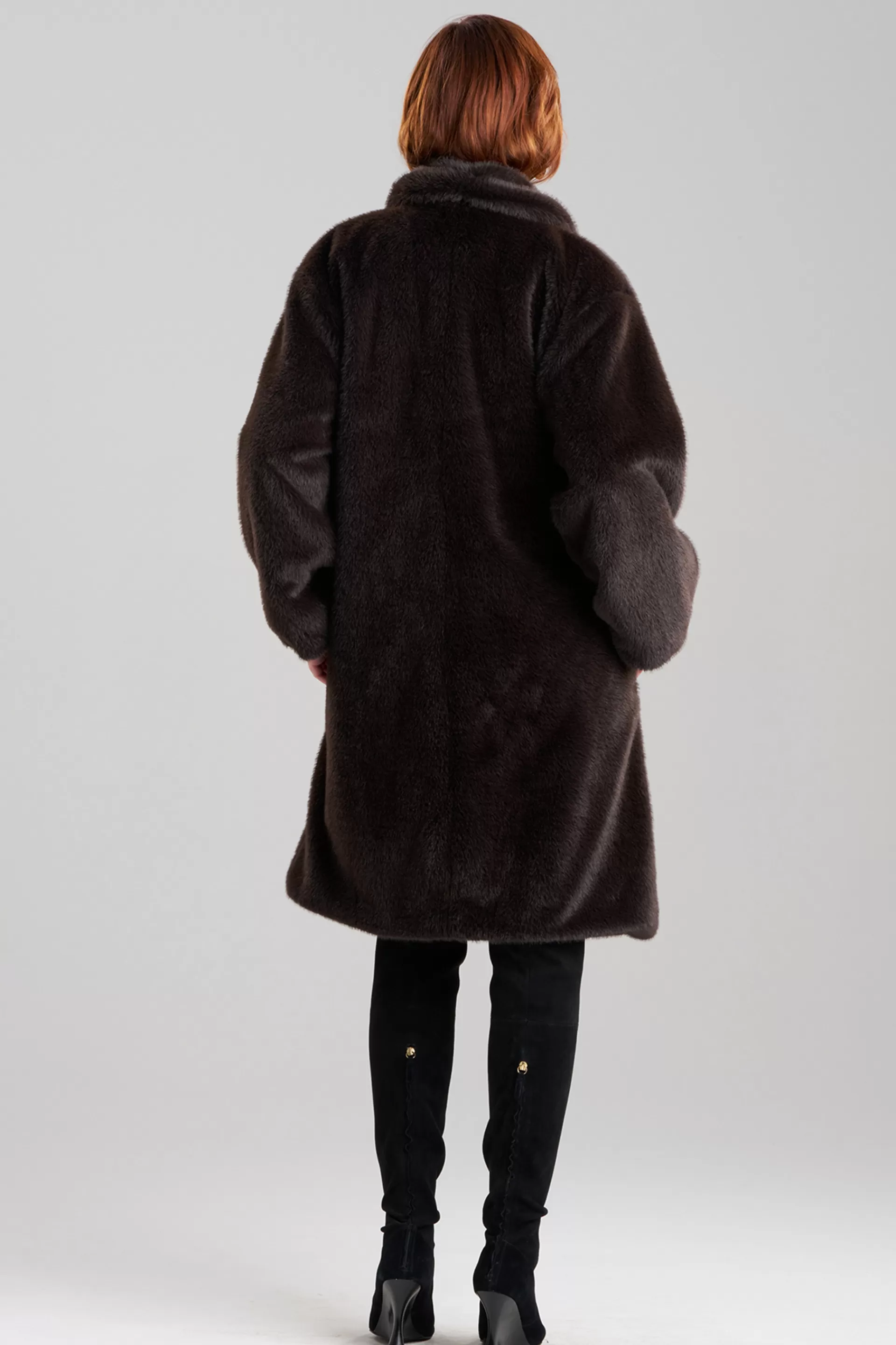 Natori Jackets & Outerwear<Faux Mink Coat Espresso