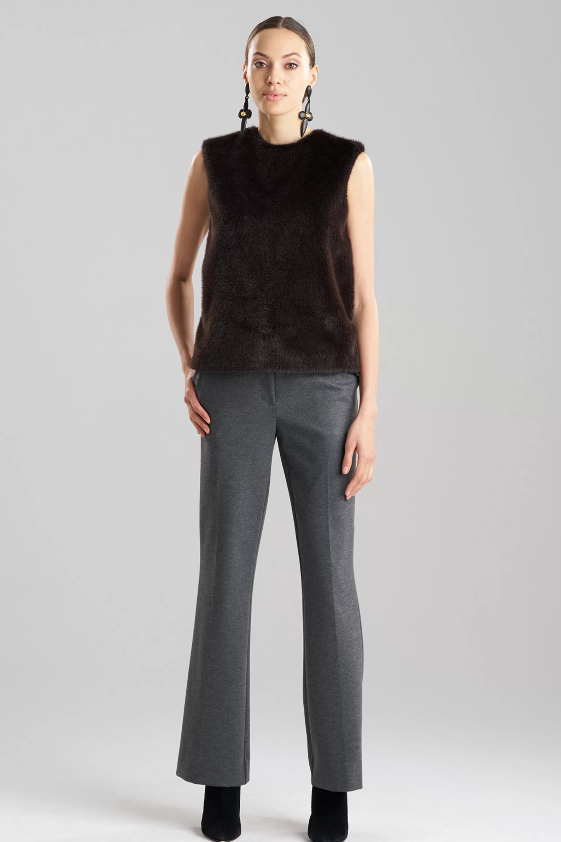 Natori Tops, Shirts & Tunics<Faux Mink Top Espresso