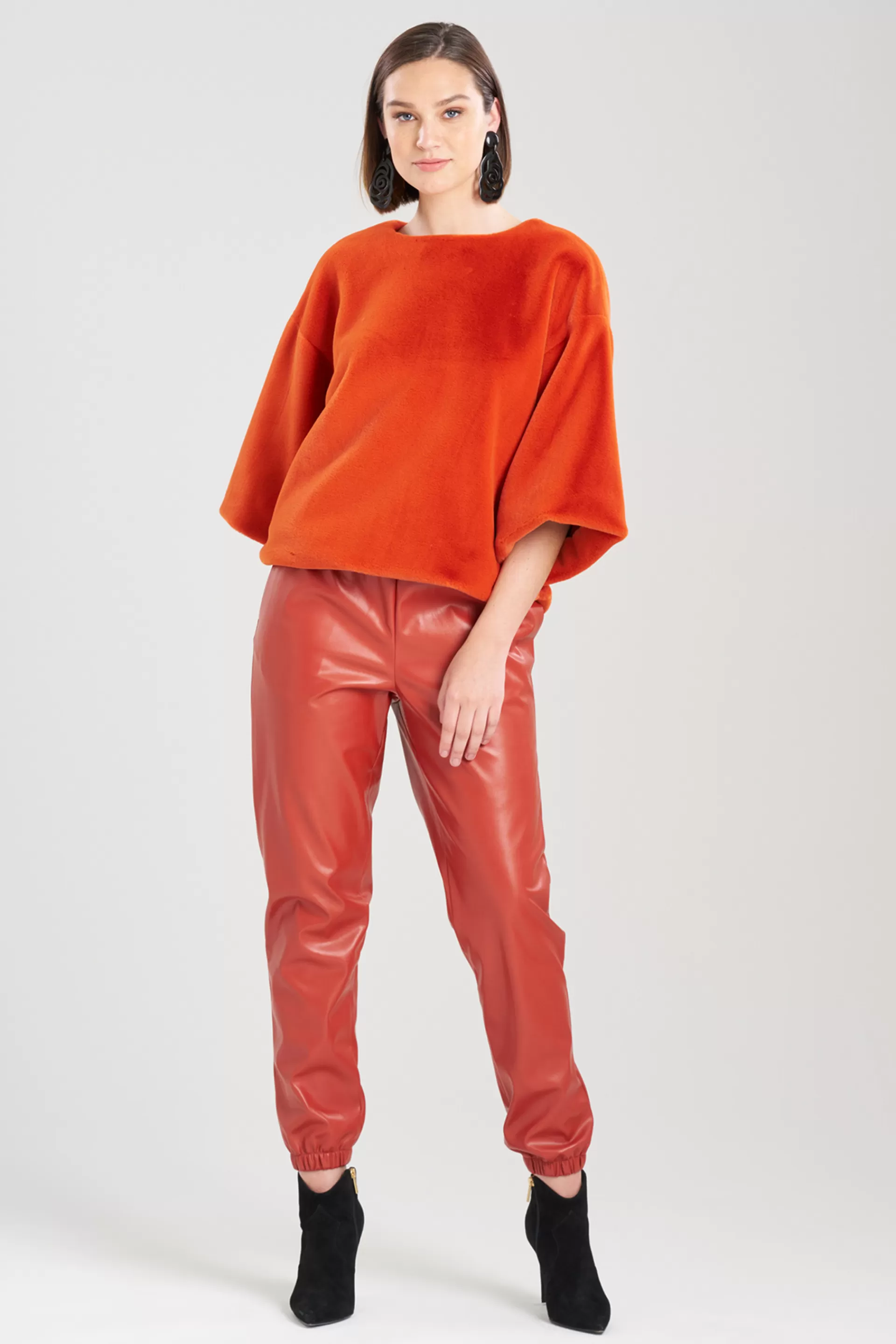 Natori Tops, Shirts & Tunics<Faux Sheared Mink Top Paprika