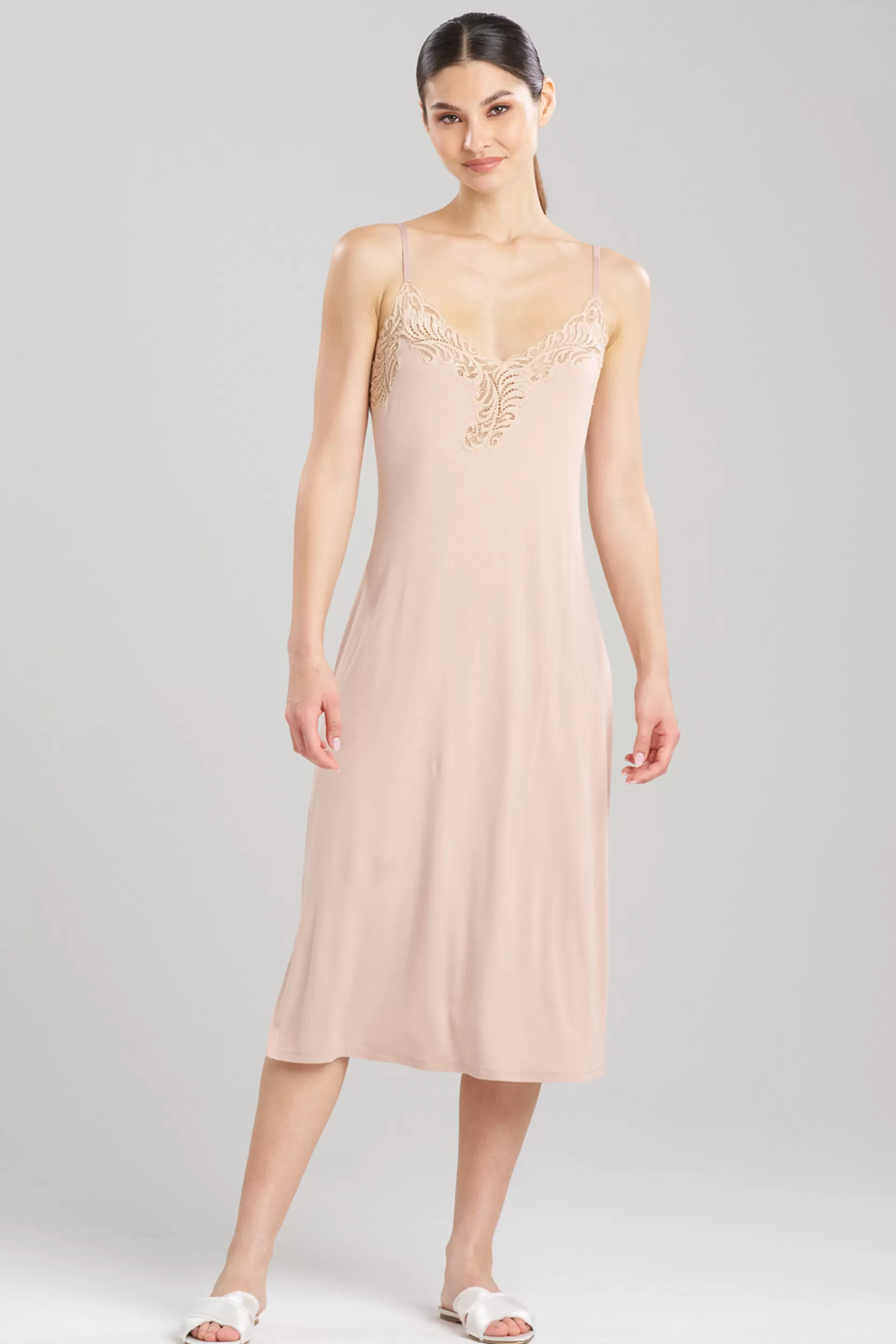 Natori Plus Sizes | Gowns<Feathers Essentials Lenzing™ Ecovero™ Viscose Lace Gown