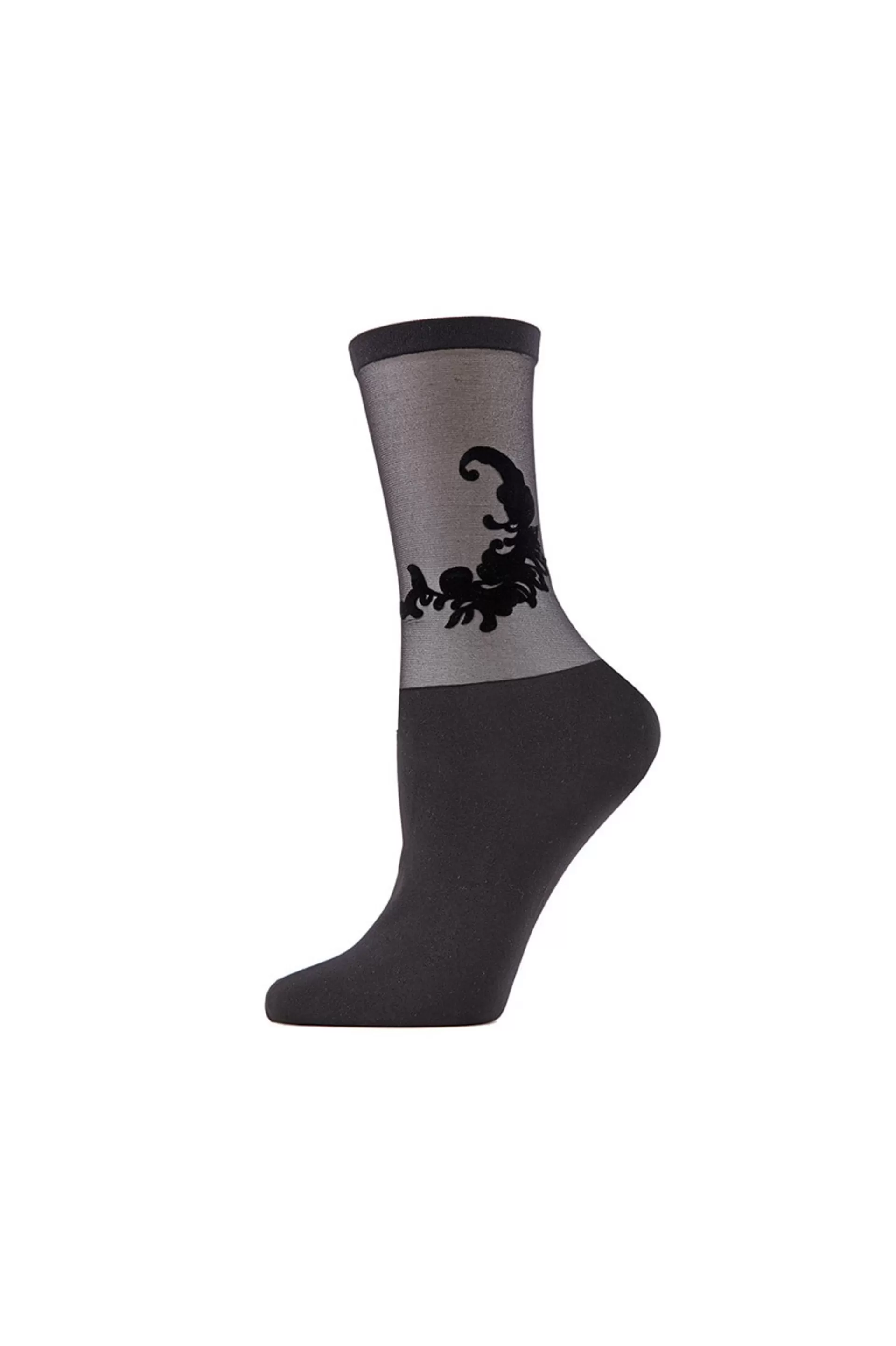 Natori Socks<Feathers Sheer Crew Socks