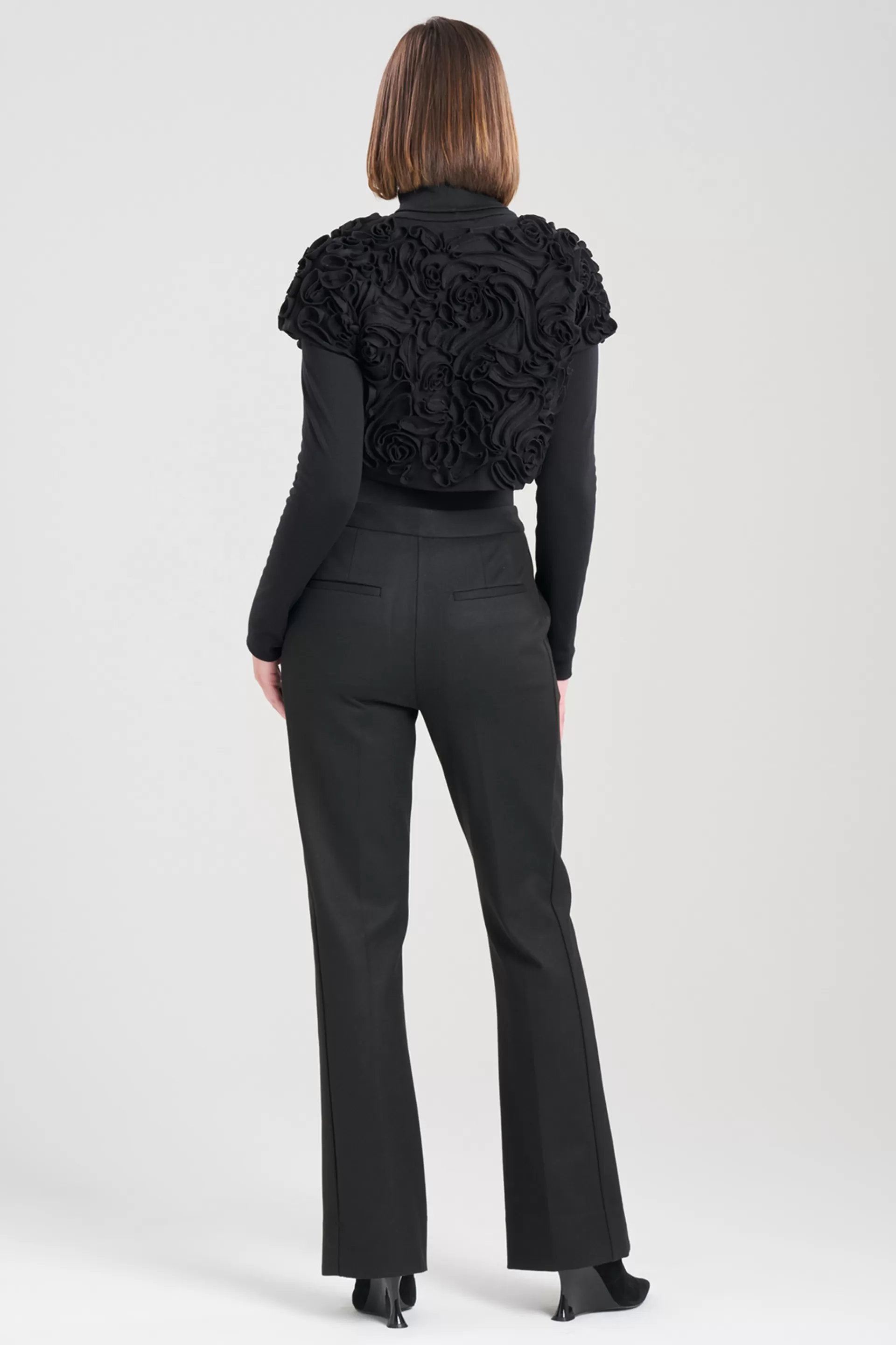 Natori Jackets & Outerwear<Felt 3D Embroidered Bolero Black