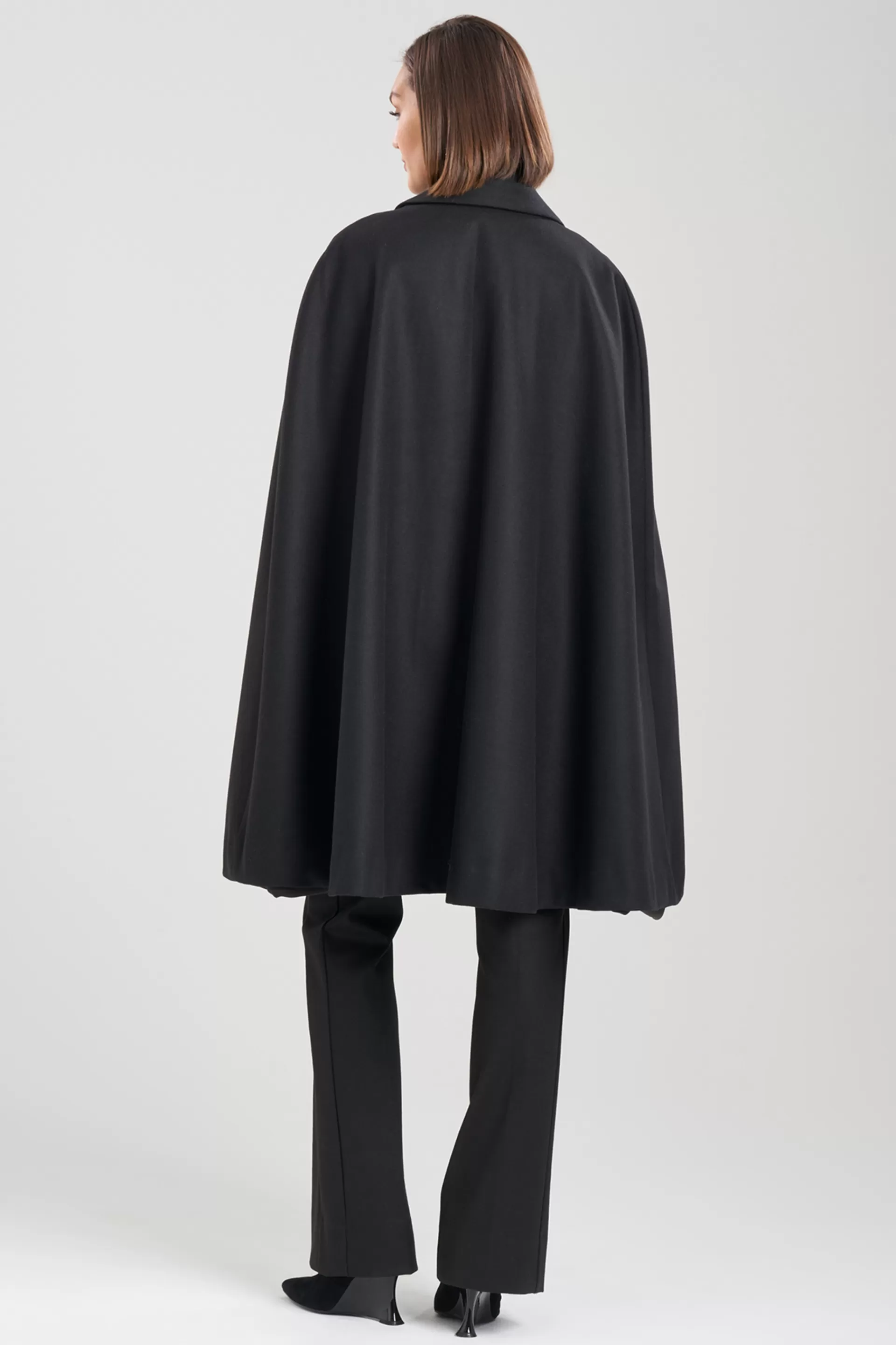 Natori Plus Sizes | Jackets & Outerwear<Felt Cape Black