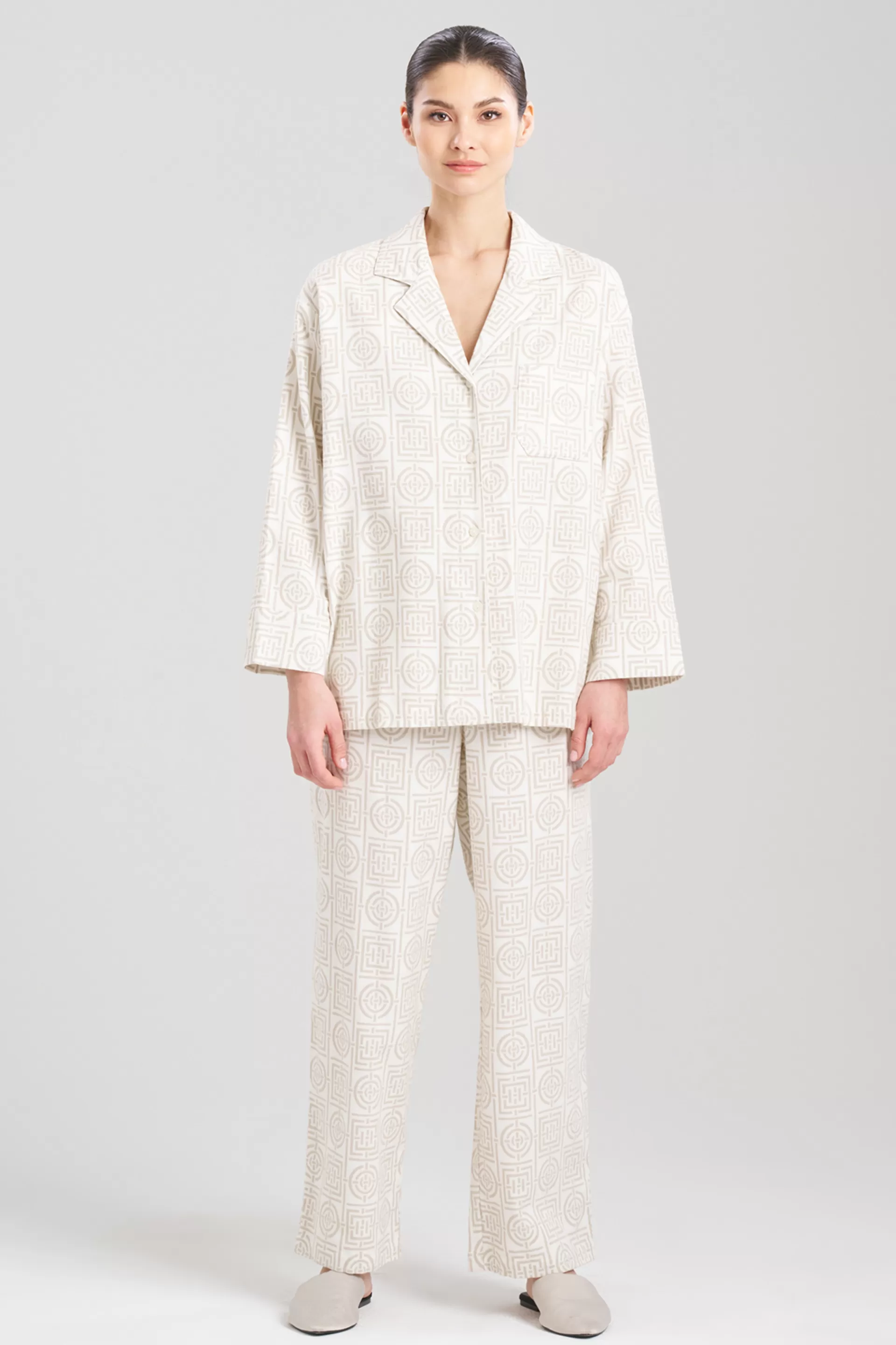 Natori Pajama Sets<Flannel Infinity Notch PJ