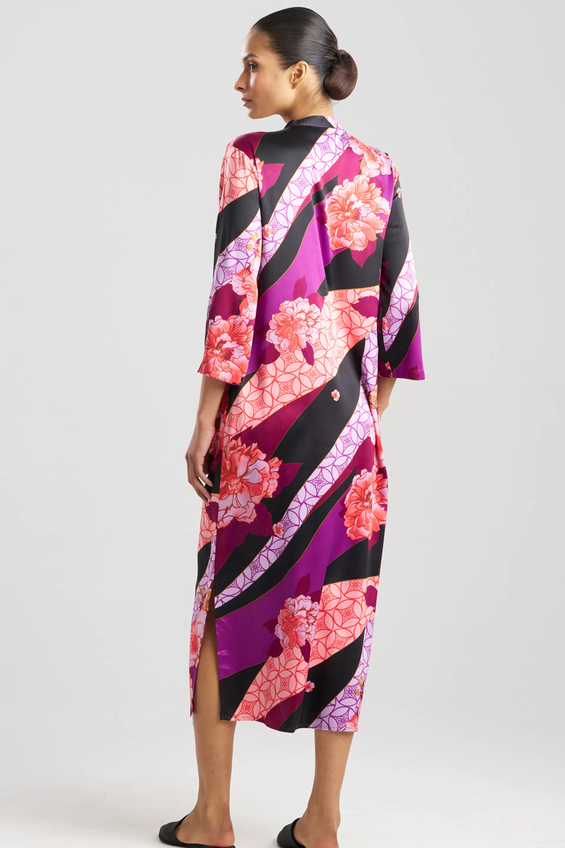 Natori Caftans | Caftan Dresses<Floral Tapestry Satin Caftan