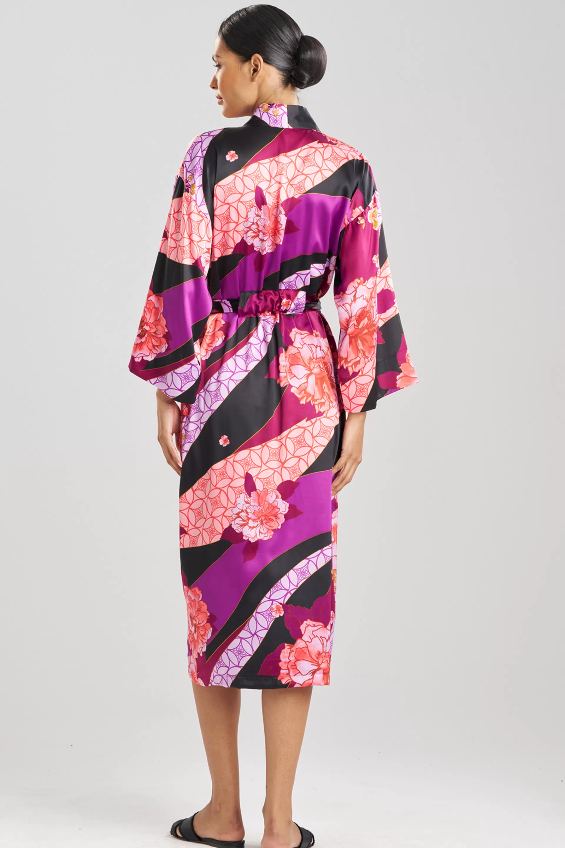 Natori Robes & Kimonos<Floral Tapestry Satin Robe