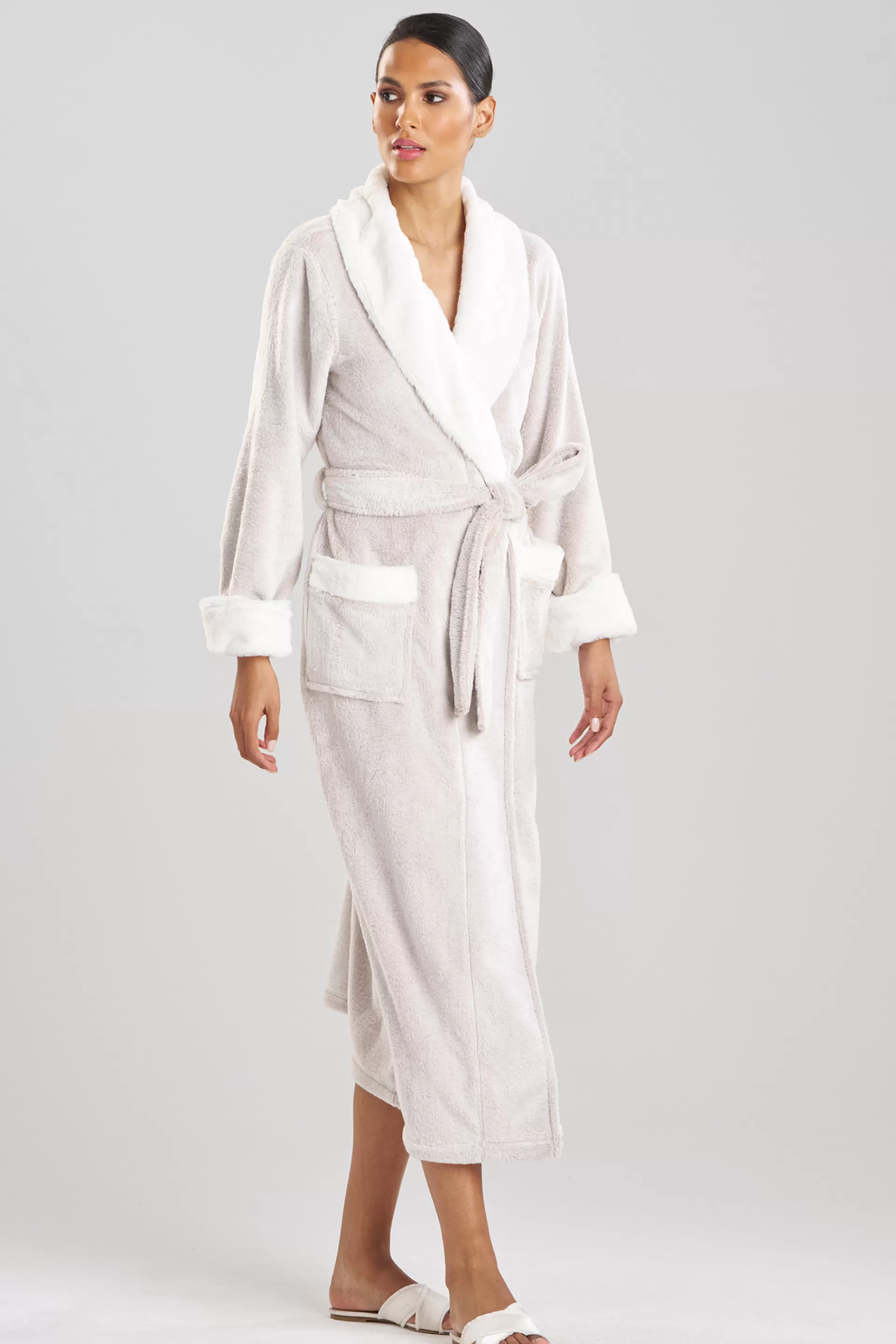 Natori Robes & Kimonos<Frosted Faux Fur Robe Cashmere