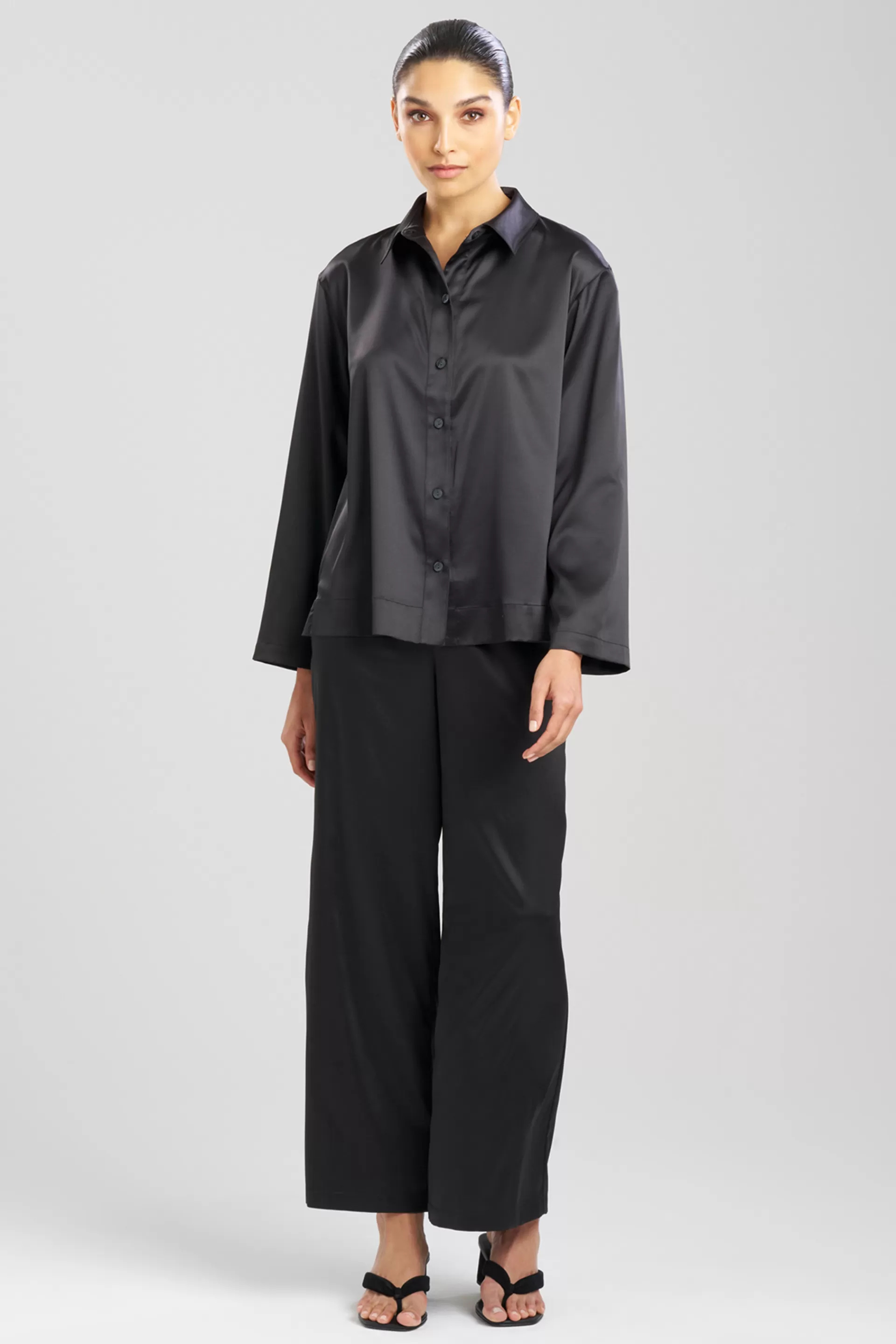 Natori Pajama Tops<Glamour Button Down Top