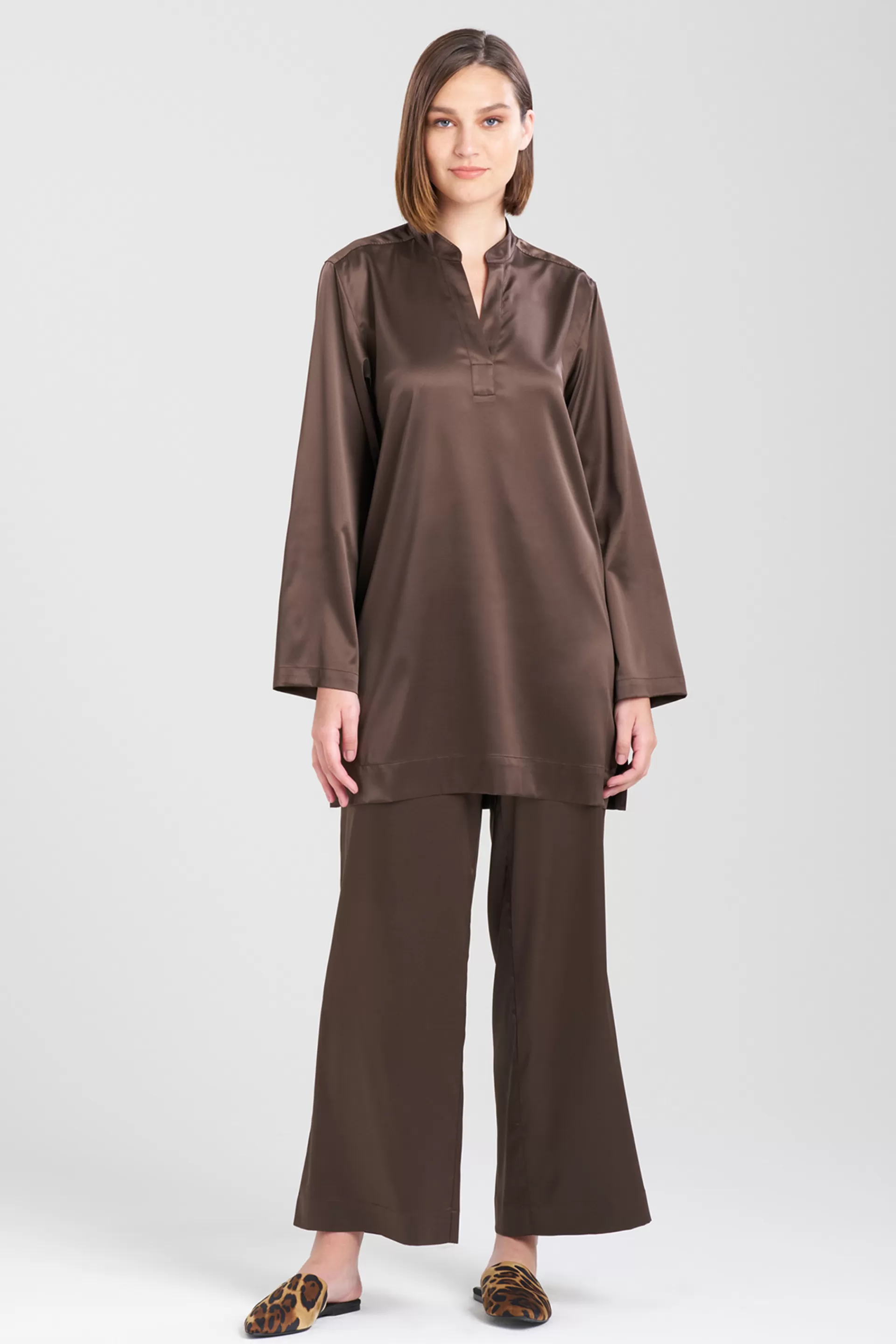 Natori Sleepshirts<Glamour Mandarin Tunic Sleepshirt