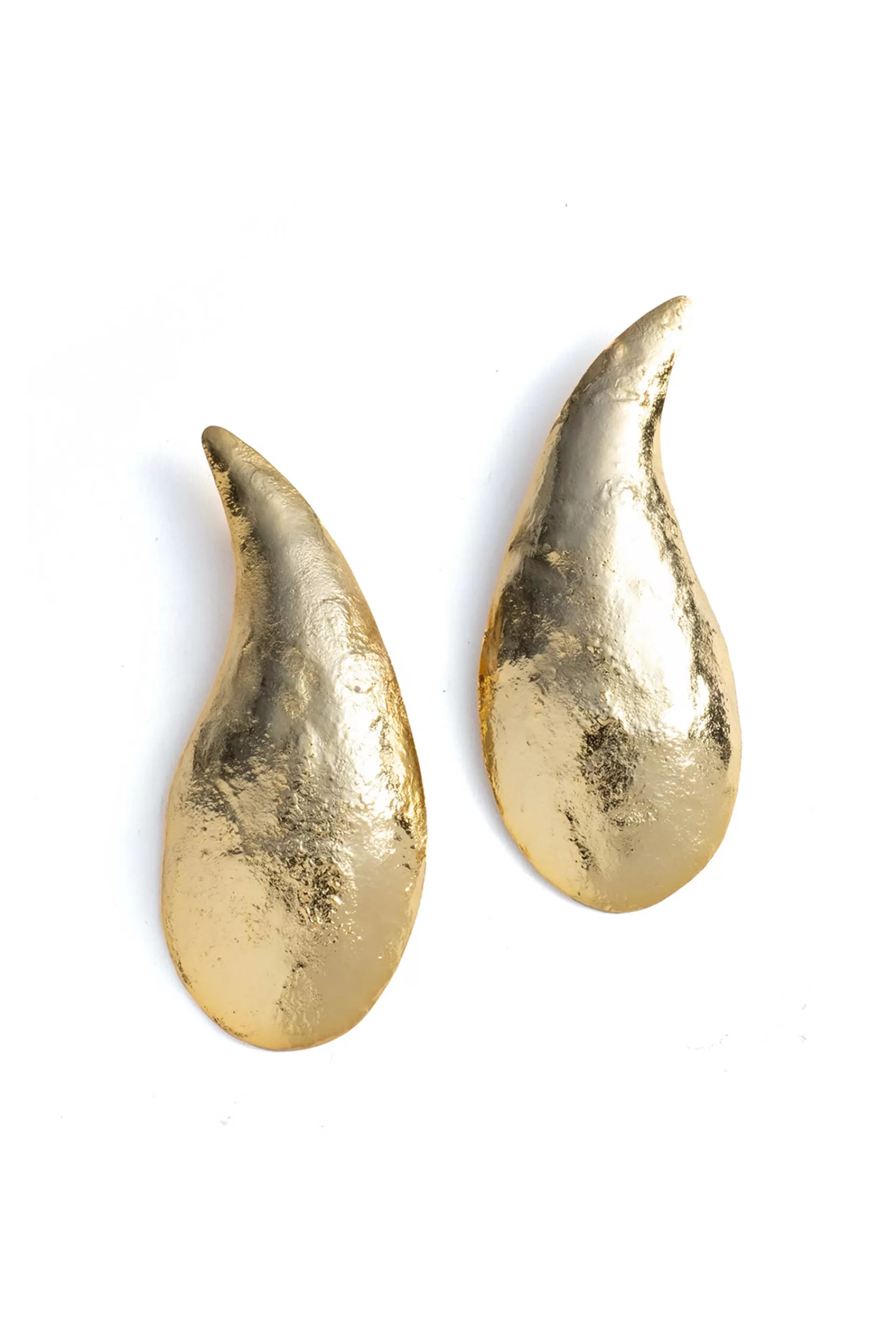 Natori Earrings< Plated Brass Teardrop Earrings Gold