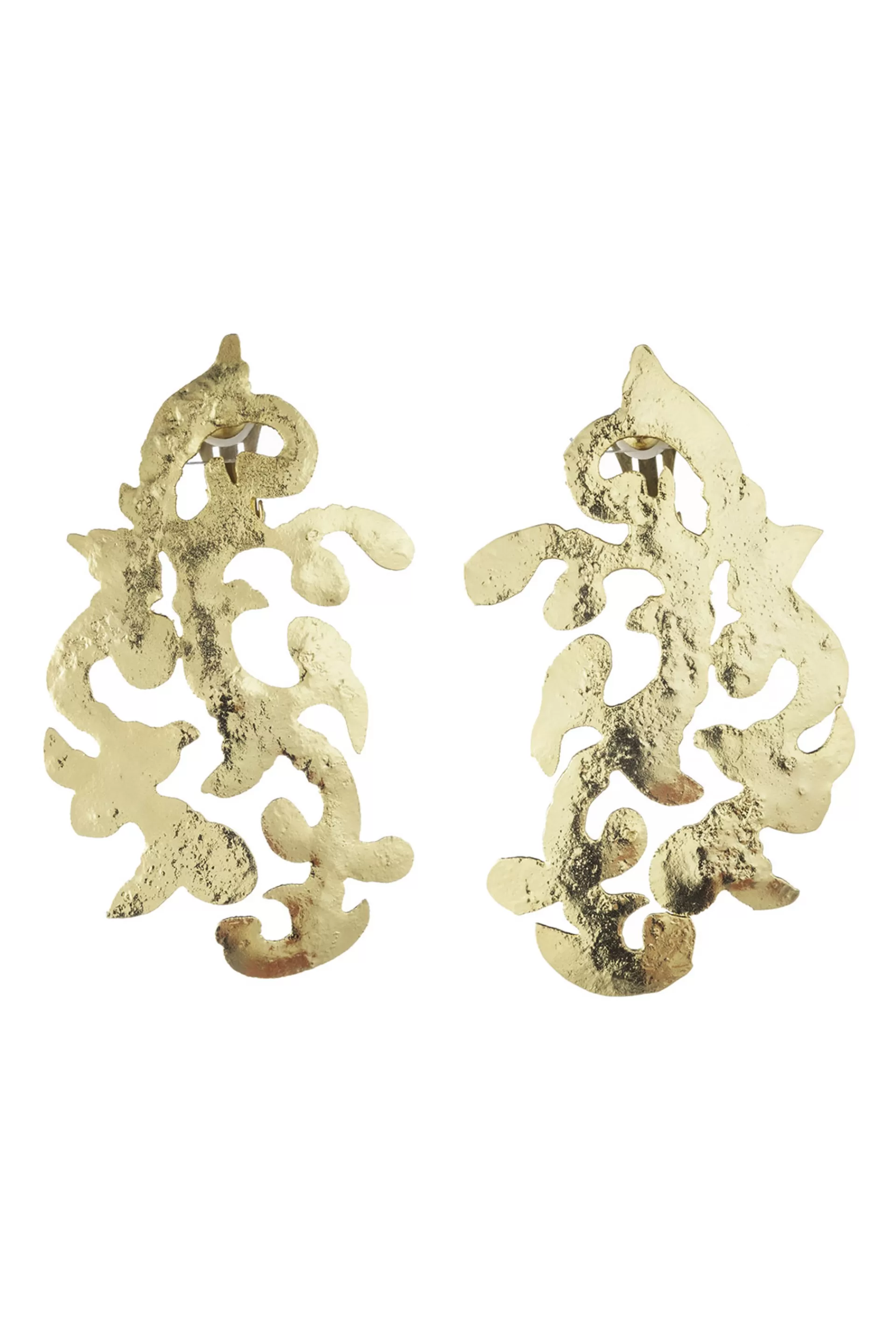 Natori Earrings< Plated Scroll Earrings Gold