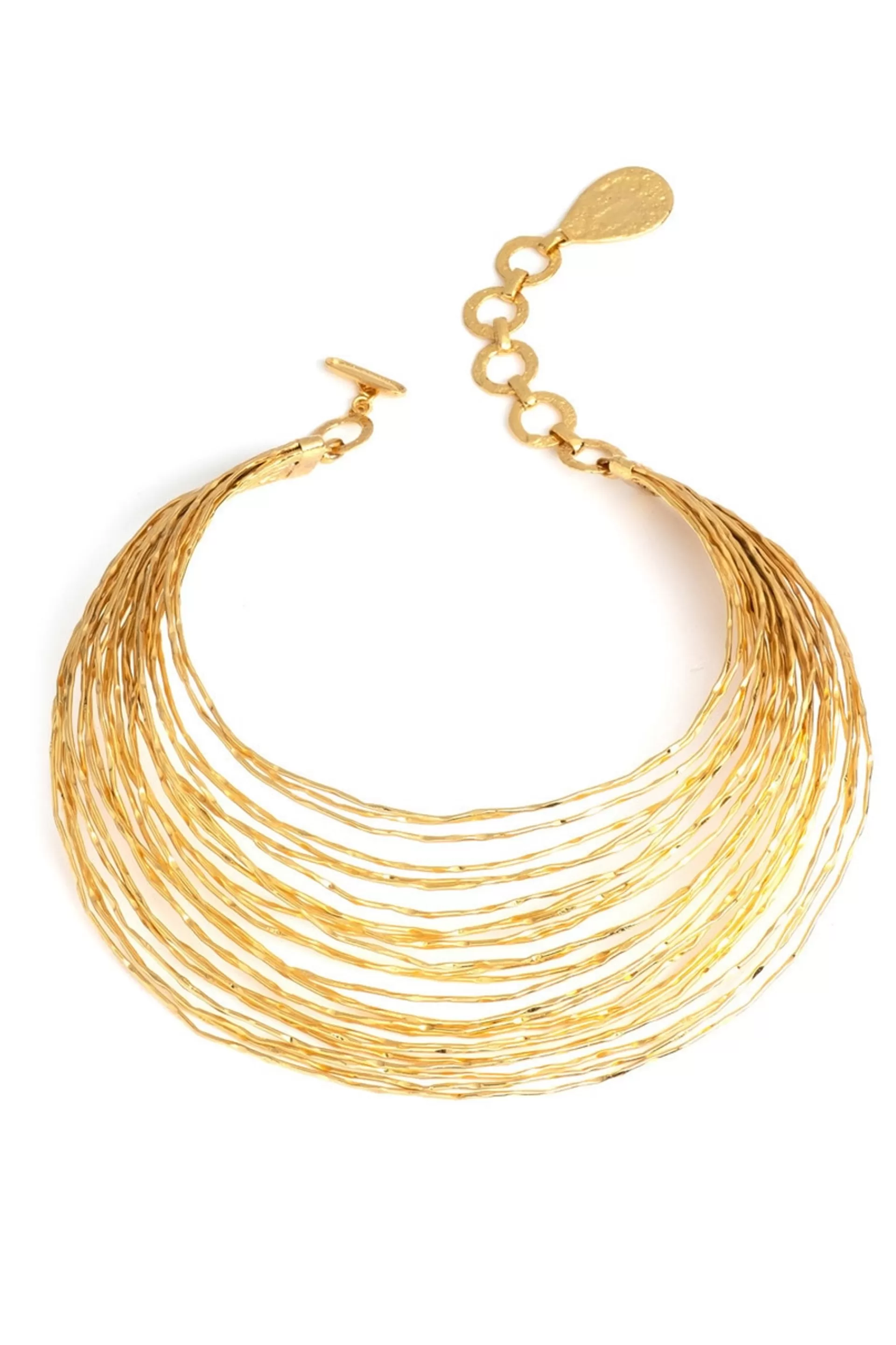 Natori Necklaces<plated Brass Spiral Necklace Gold