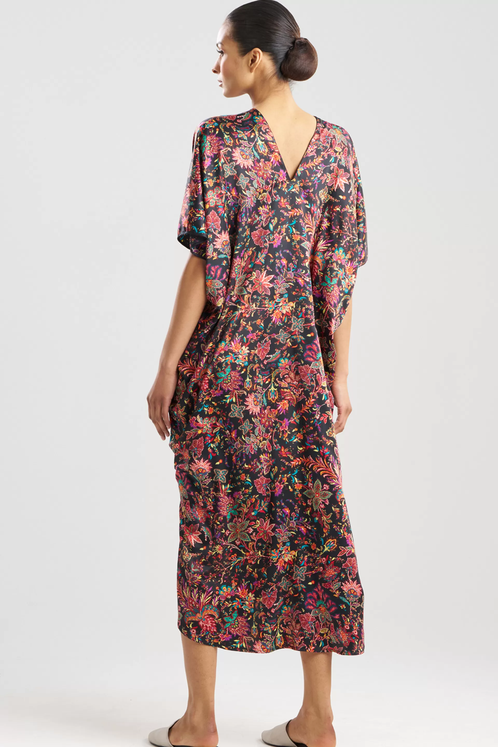 Natori Caftans | Caftan Dresses<Granada V-Neck Caftan Black Multi