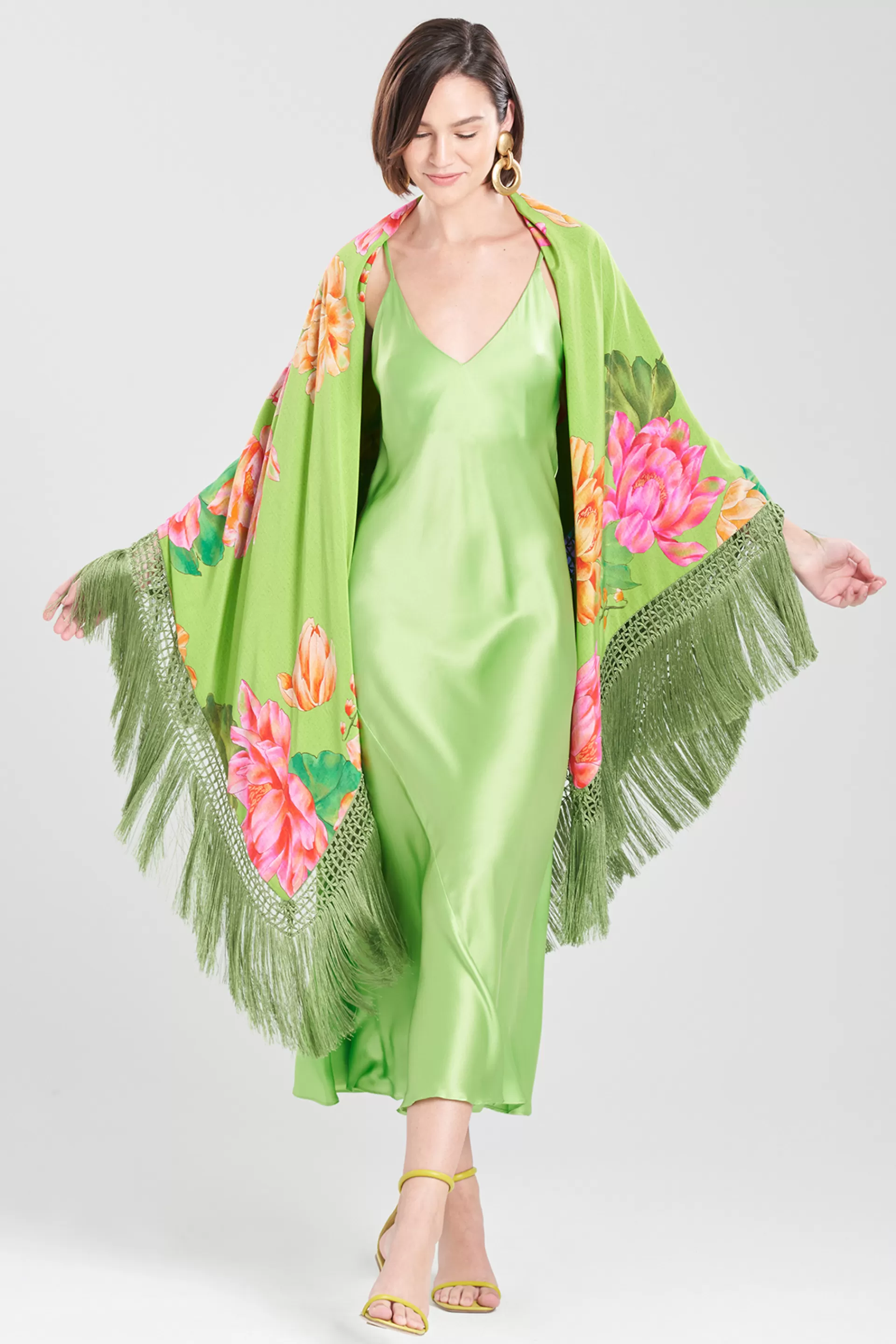 Natori Scarves & Shawls<Hanabi Fringe Silk Shawl Limon