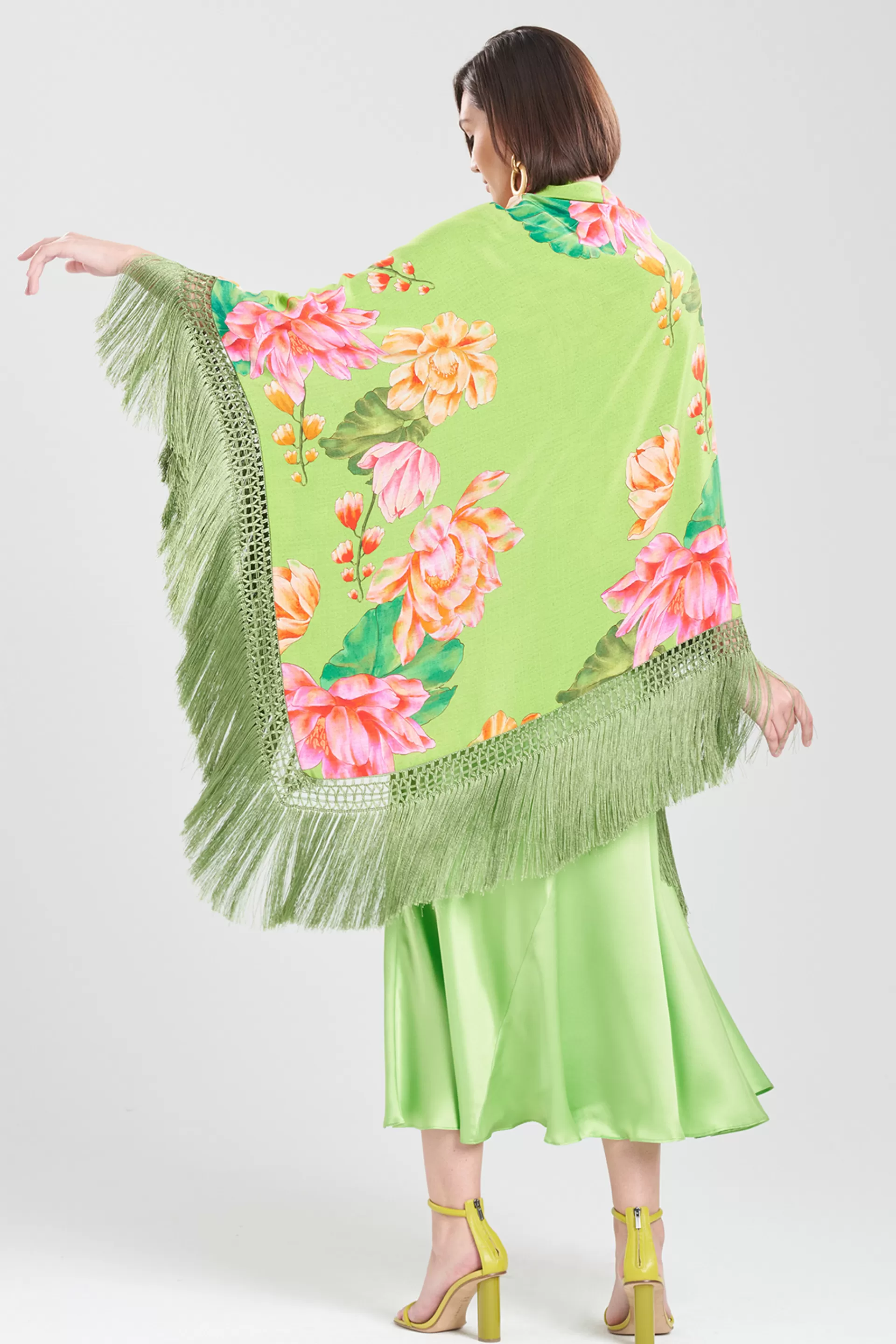 Natori Scarves & Shawls<Hanabi Fringe Silk Shawl Limon