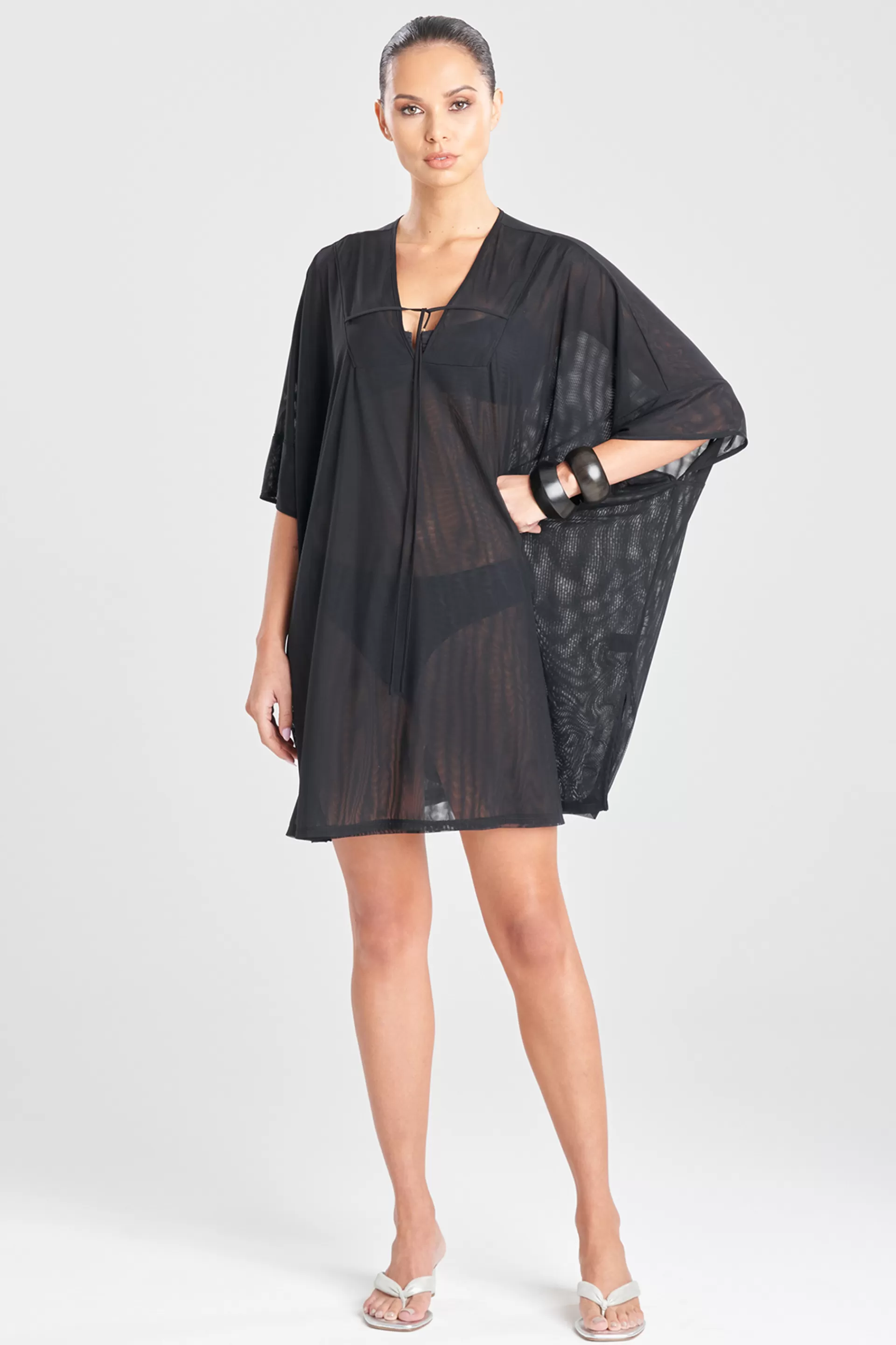 Natori Honeymoon | Beach Caftans<Heleneca Mesh Wedge Short Caftan