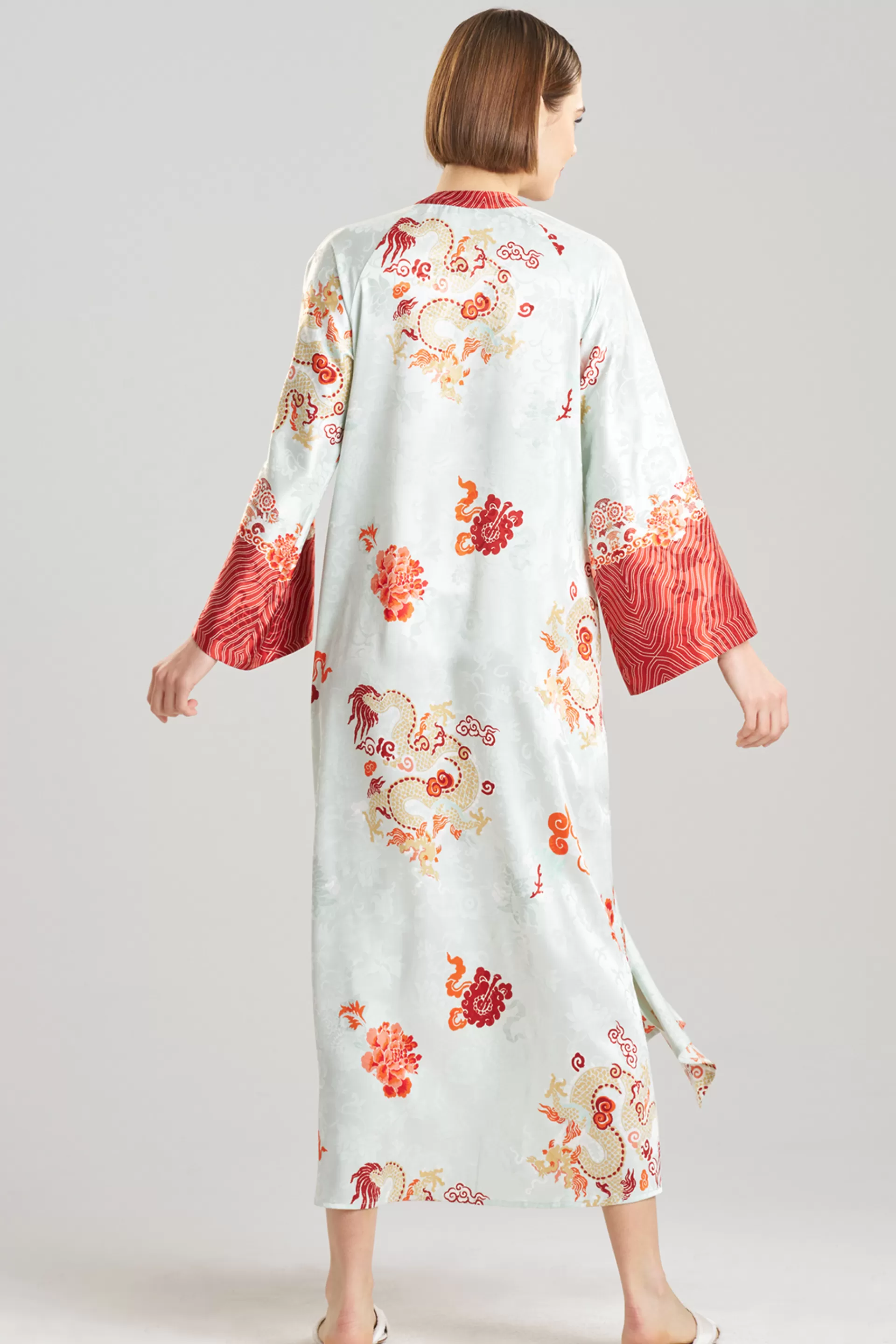 Natori Plus Sizes | Caftans<Imperial Dragon Jacquard Zip Caftan