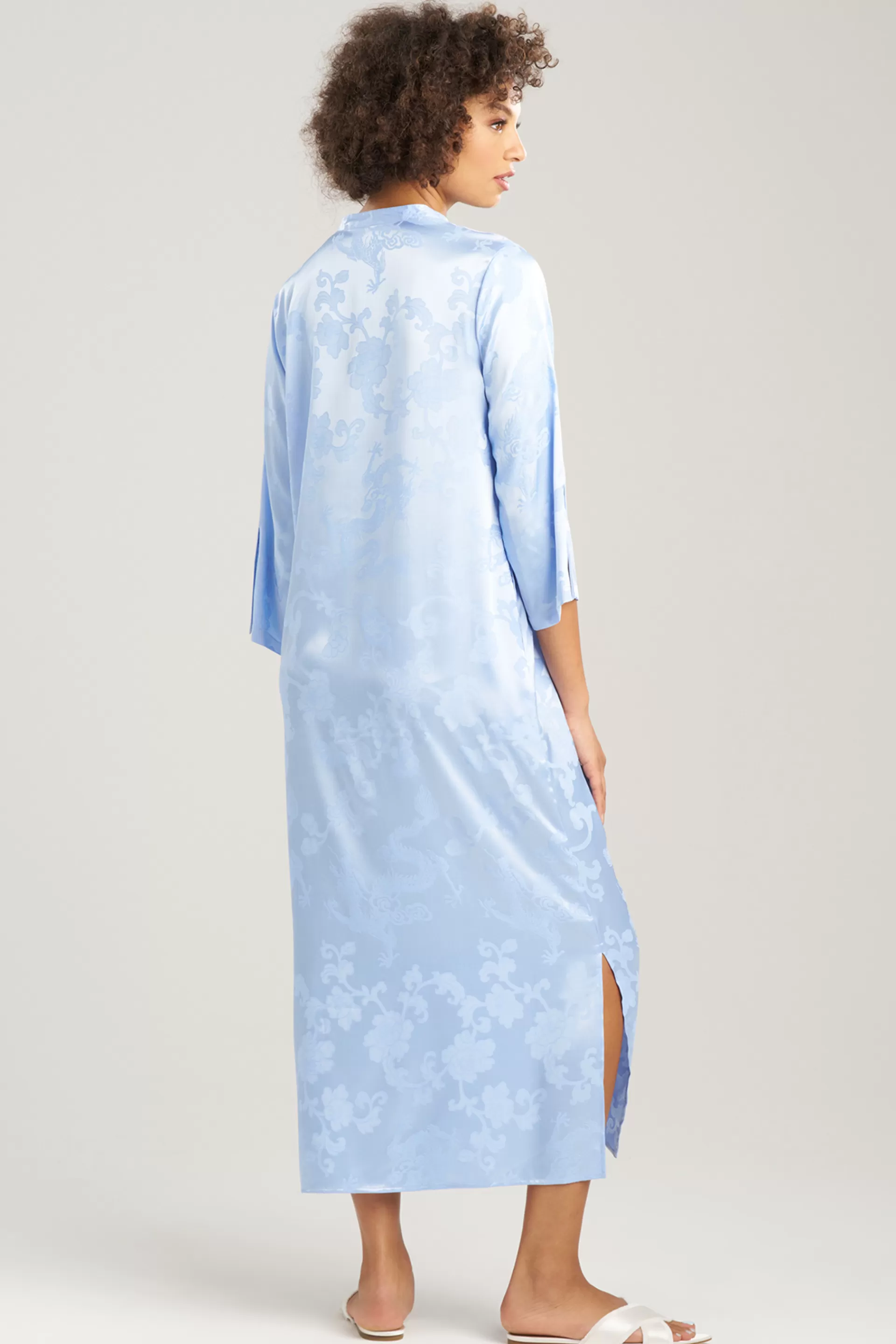 Natori Caftans | Caftan Dresses<Imperial Garden Caftan Blue Opal