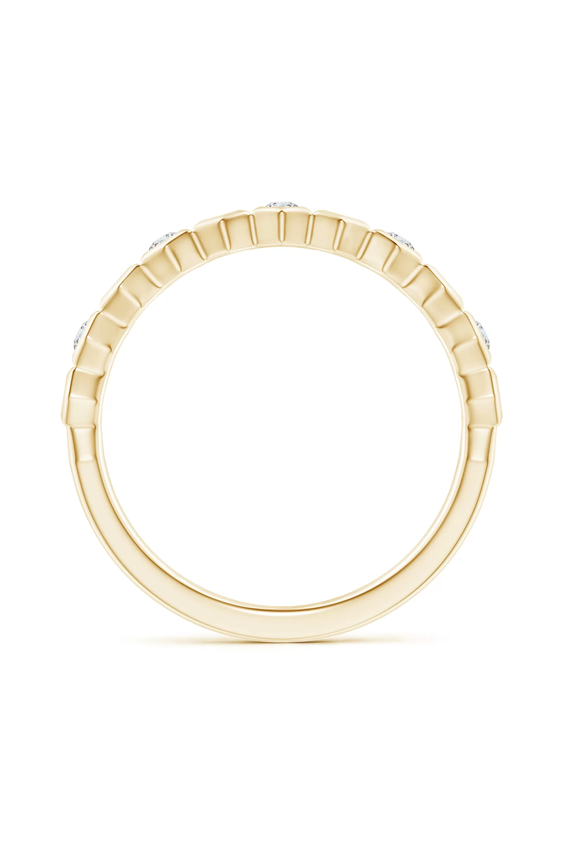 Natori Rings | Indochine<Indochine 14k Hexagon Alternating 5-Diamond Ring 14K Yellow Gold