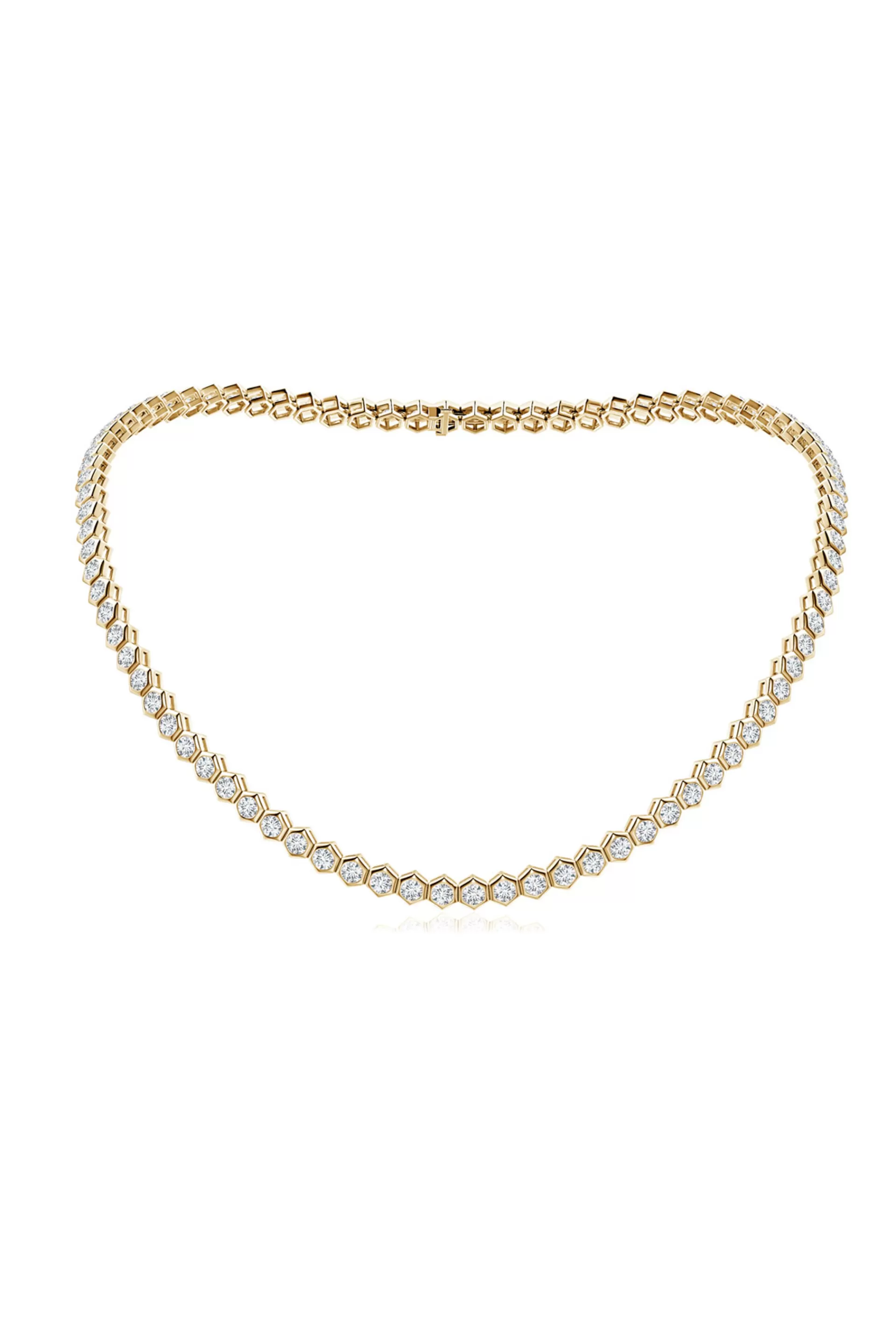 Natori Necklaces | Indochine<Indochine Diamond Tennis Necklace 14K Yellow Gold