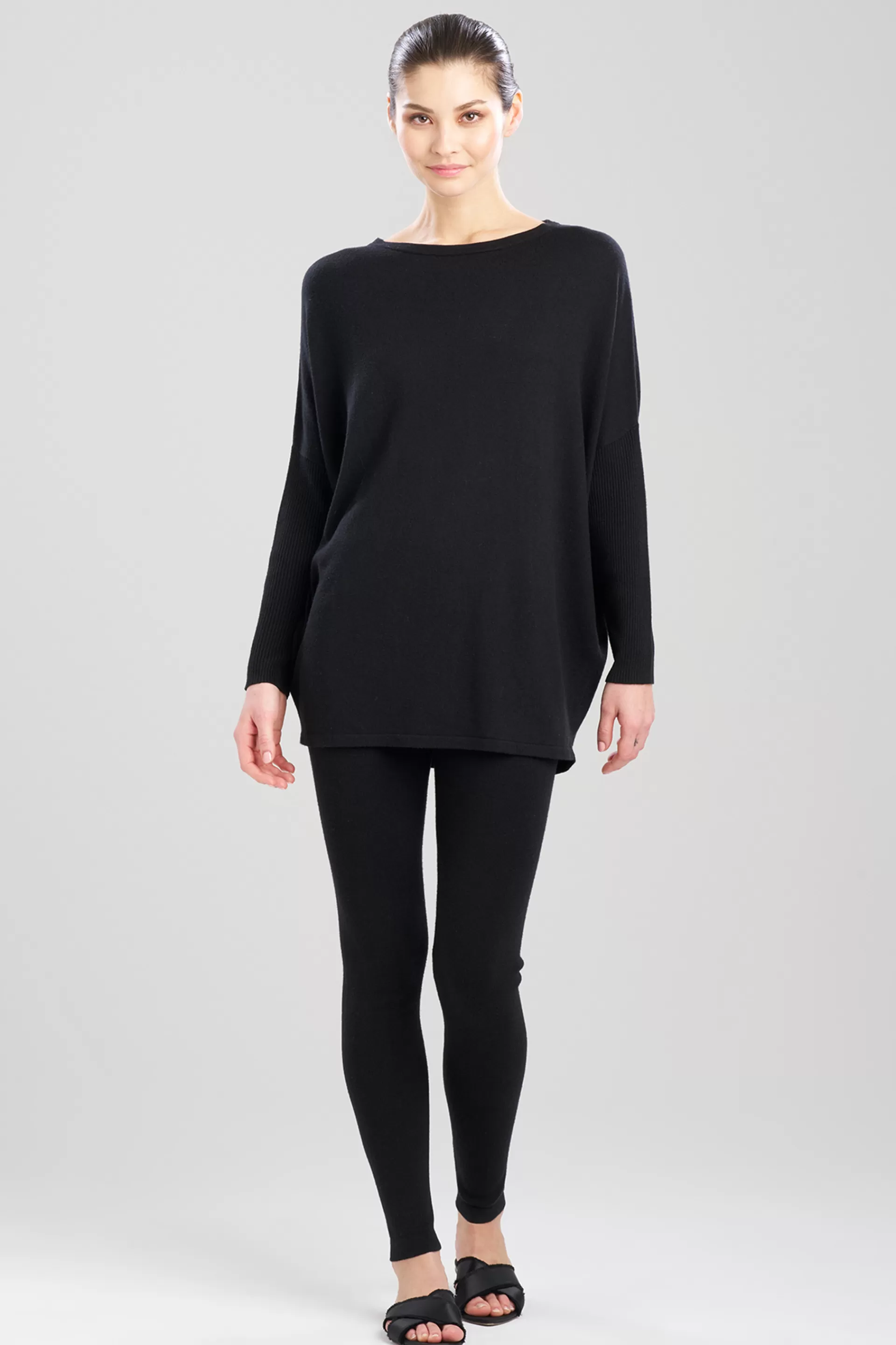 Natori Spa & Wellness | Lounge Tops<Indulge Boat Neck Long Sleeve Sweater