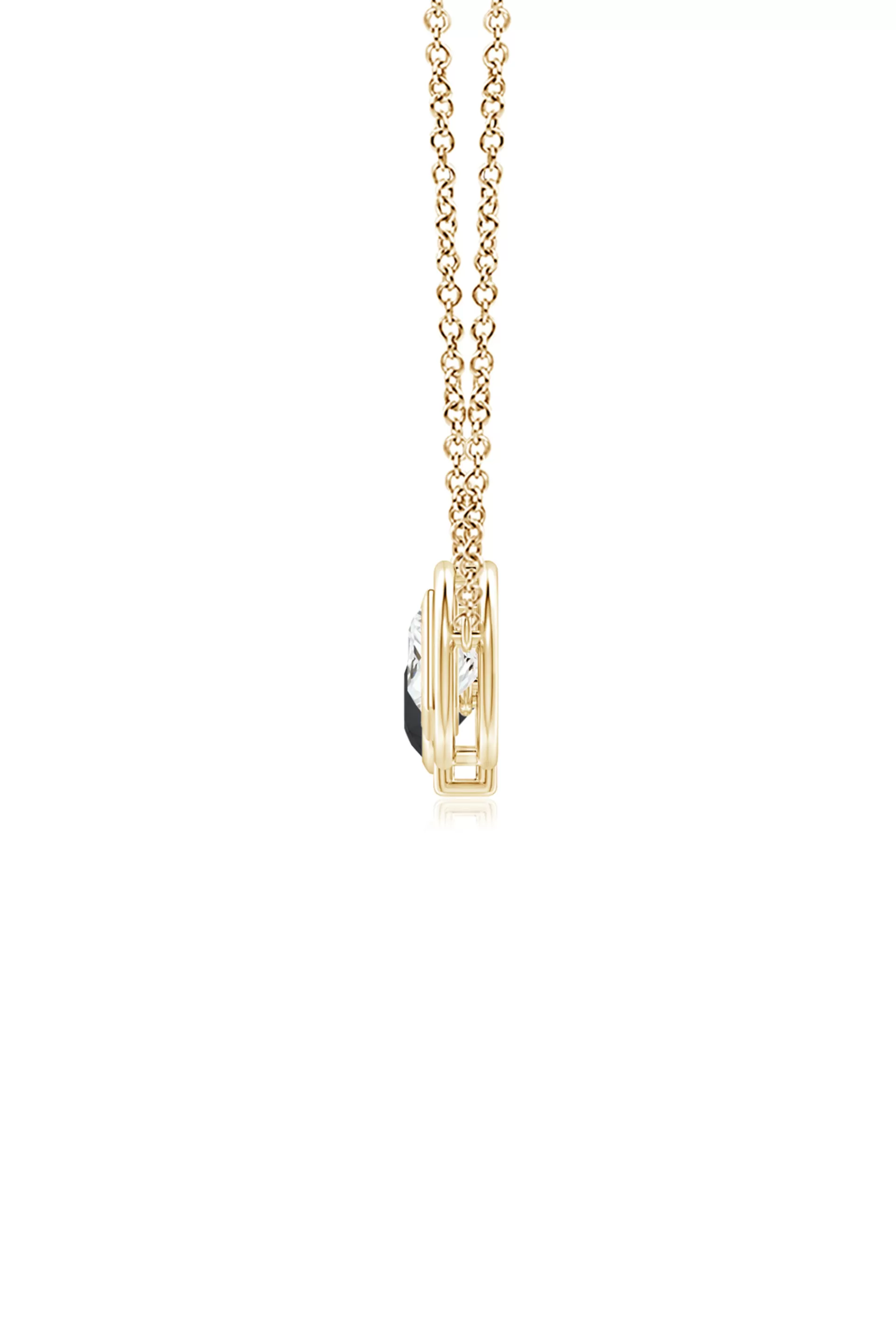 Natori Necklaces | Infinity<Infinity 14K Gold With Black & White Diamond Three Stone Necklace