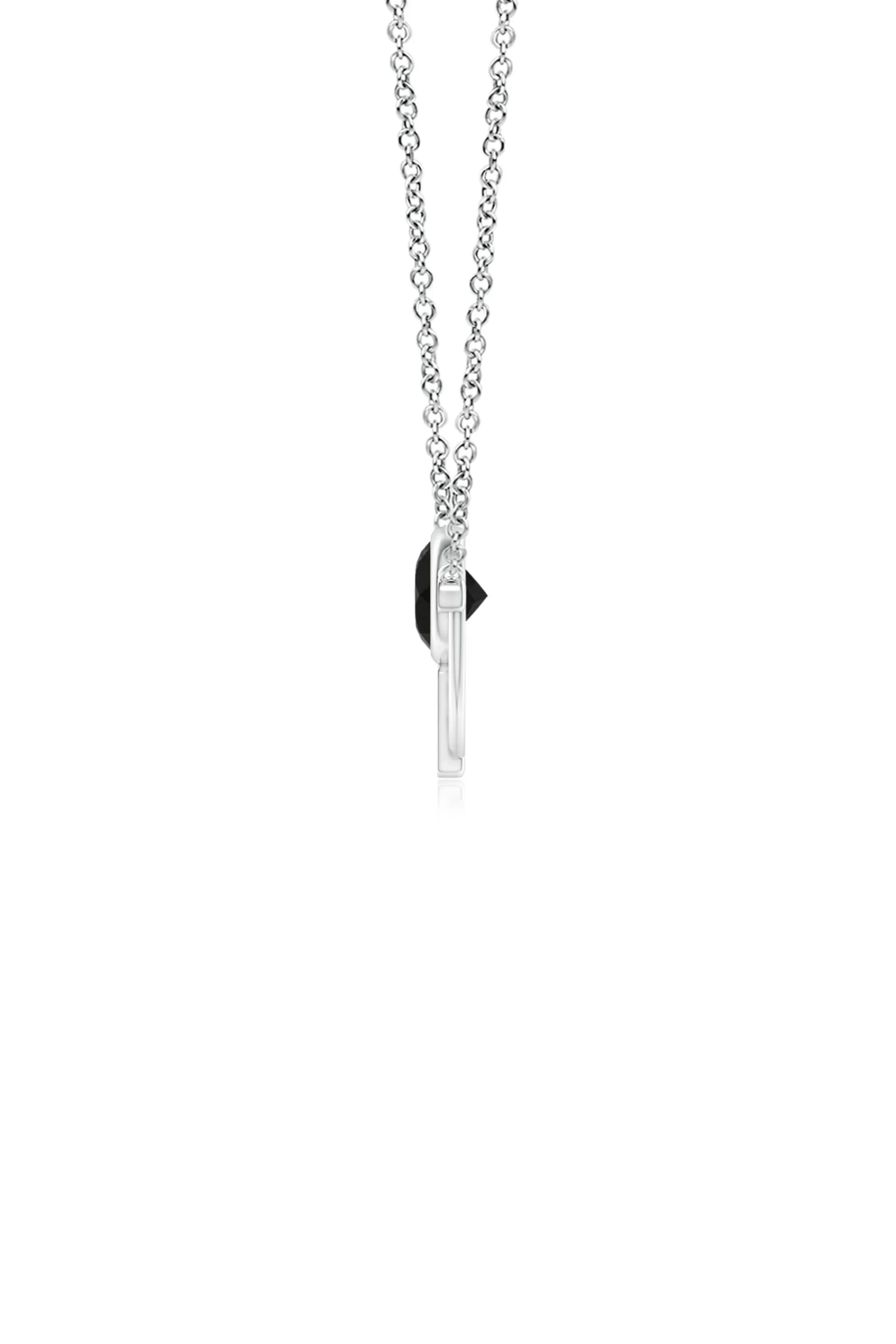 Natori Necklaces | Infinity<Infinity Half Concentric Circle 14K Gold And Black Onyx Pendant Necklace